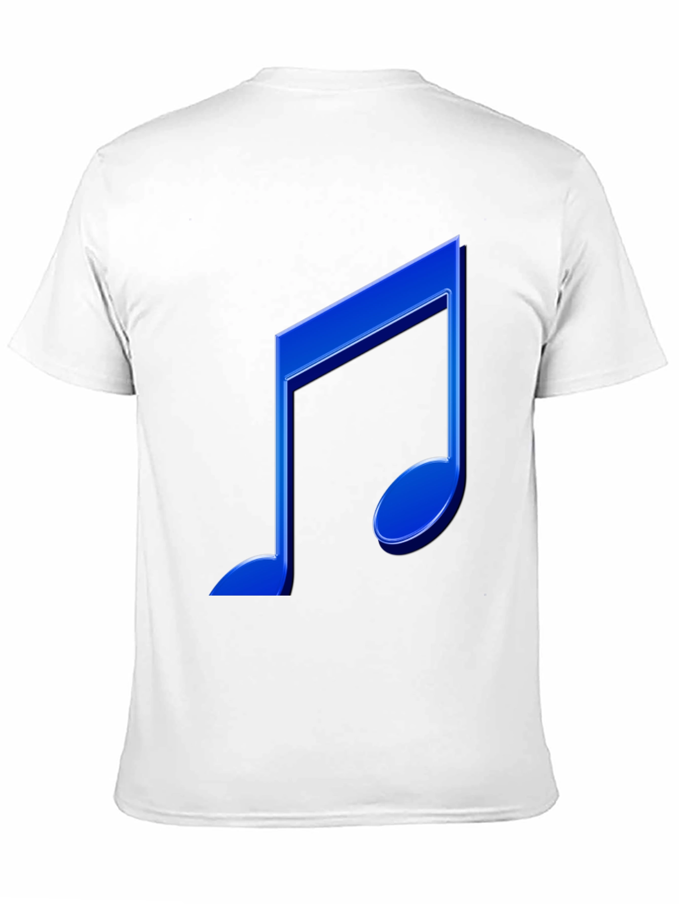 Blue Music Note Graphic T-Shirt