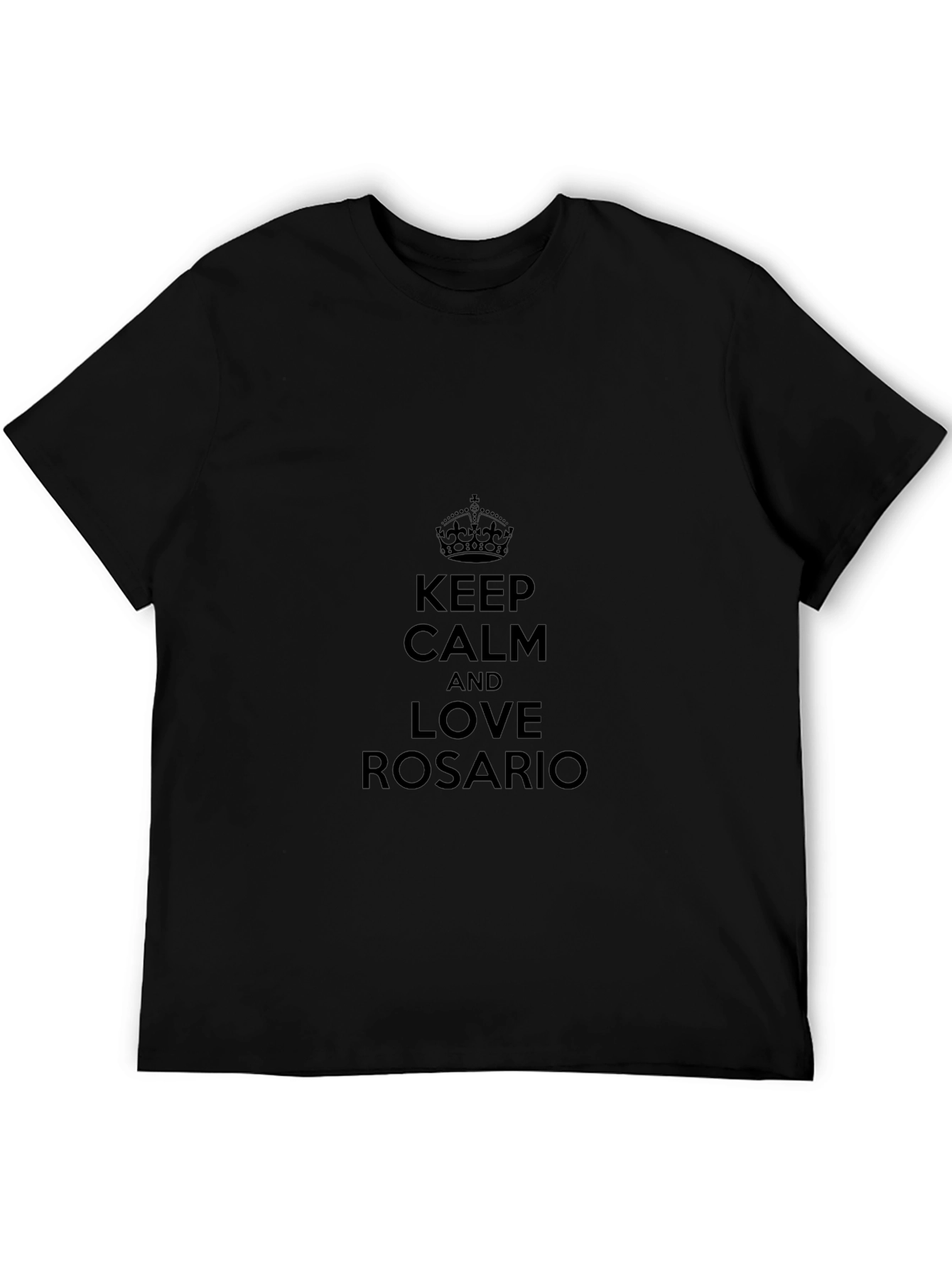 Keep Calm & Love Rosario Black T-Shirt