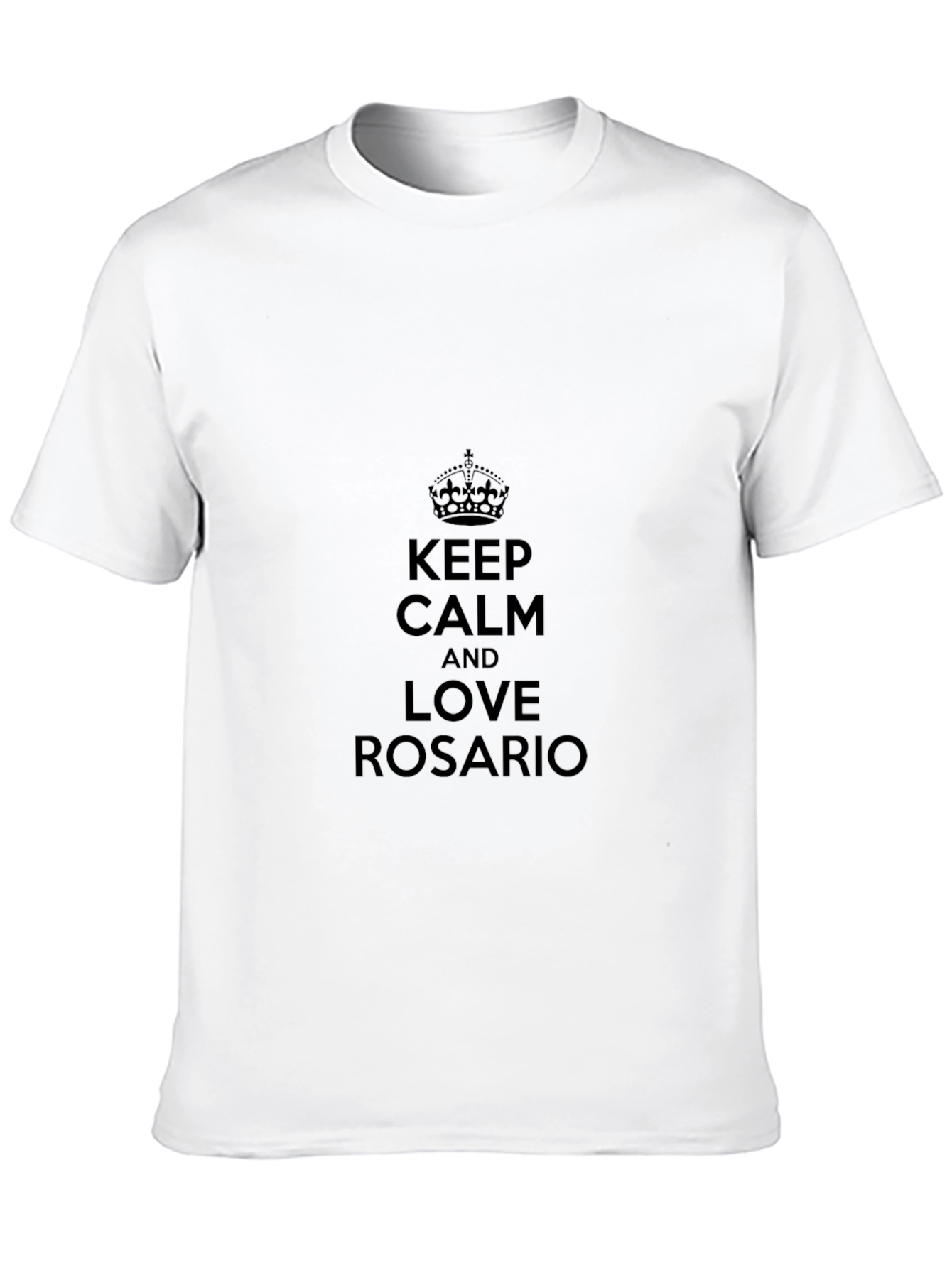 Keep Calm & Love Rosario Black T-Shirt