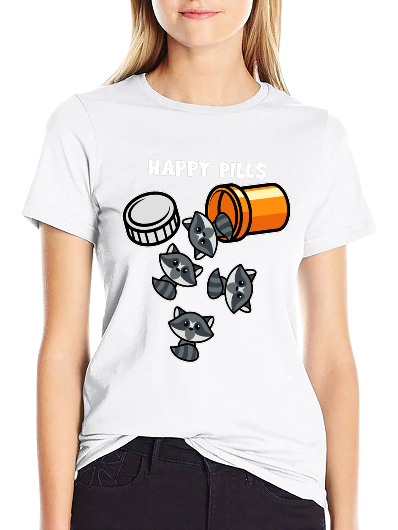 Happy Pills Raccoon T-Shirt