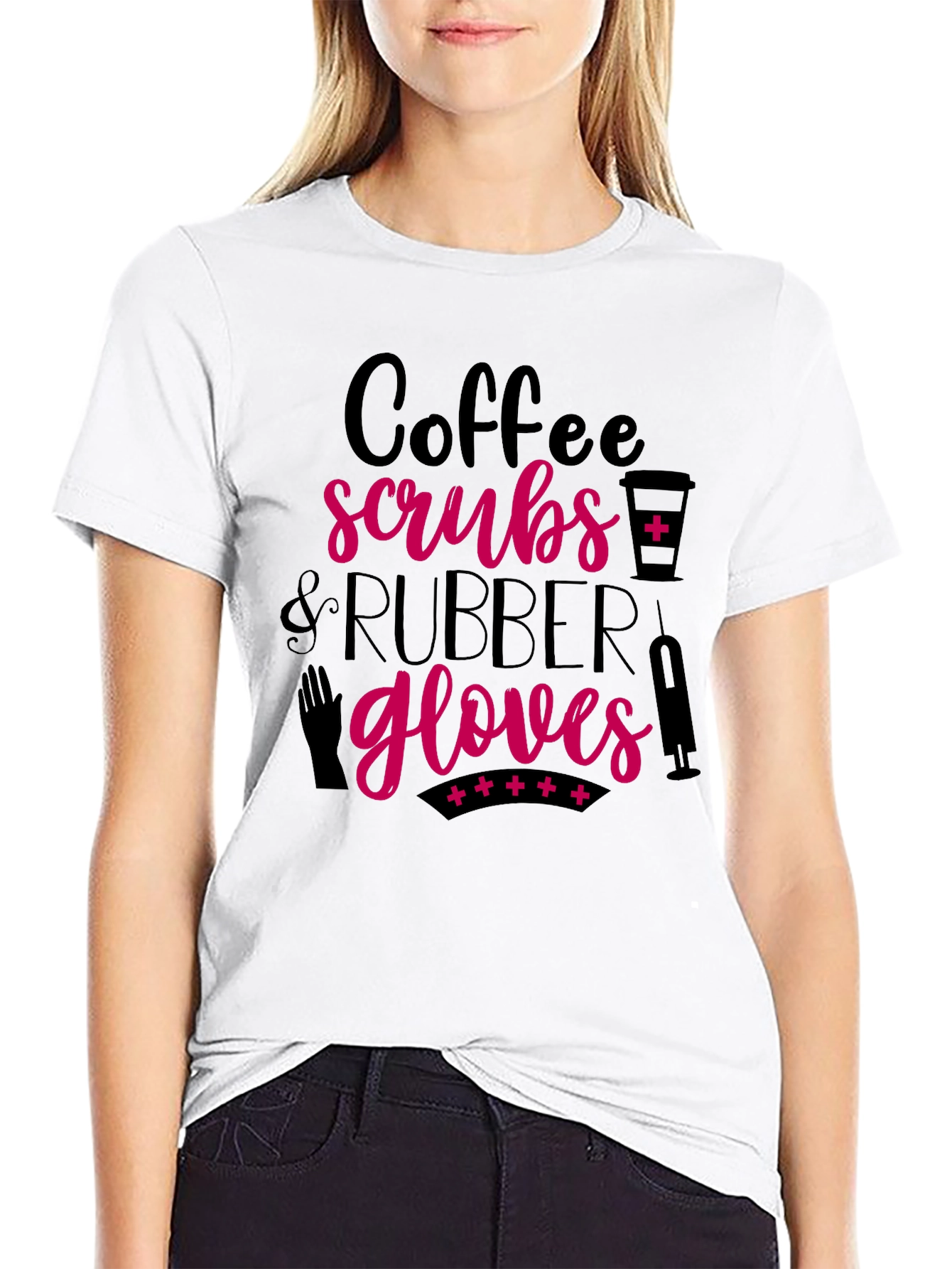 Coffee Scrubs & Rubber Gloves Graphic Tee