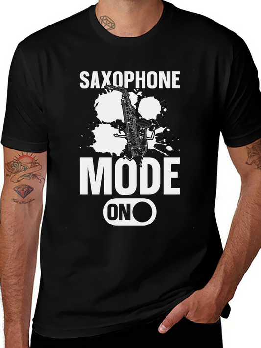 Saxophone Mode On Graphic T-Shirt