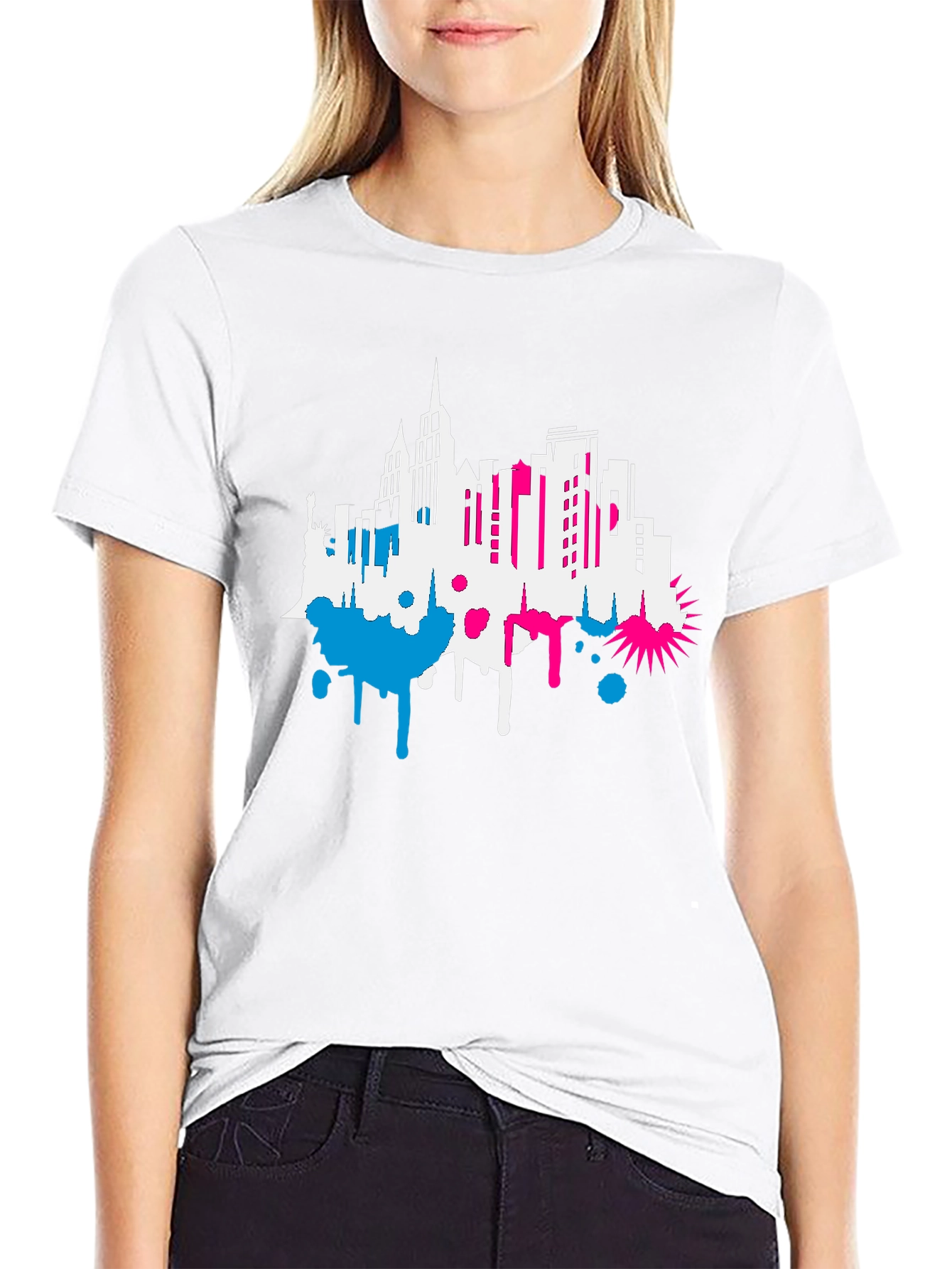 NYC Skyline Graphic Tee - Modern Urban Style