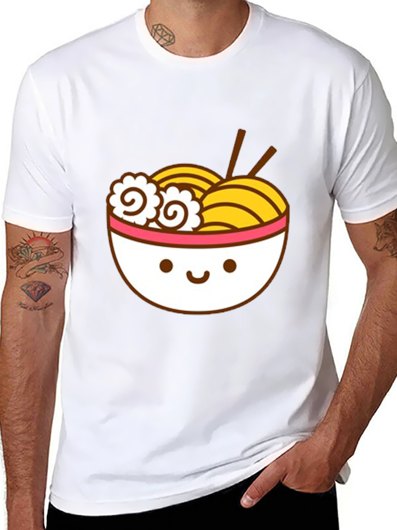 Cute Ramen Bowl Graphic T-Shirt - Unisex