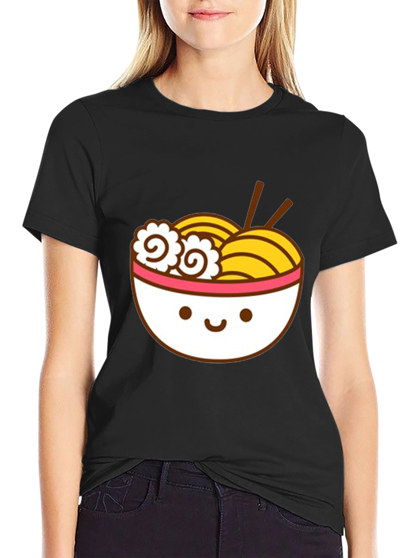 Cute Ramen Bowl Graphic T-Shirt - Unisex