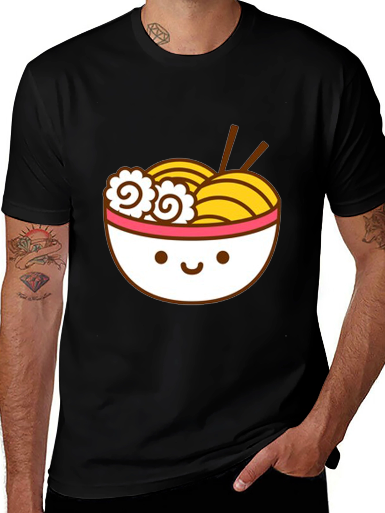 Cute Ramen Bowl Graphic T-Shirt - Unisex