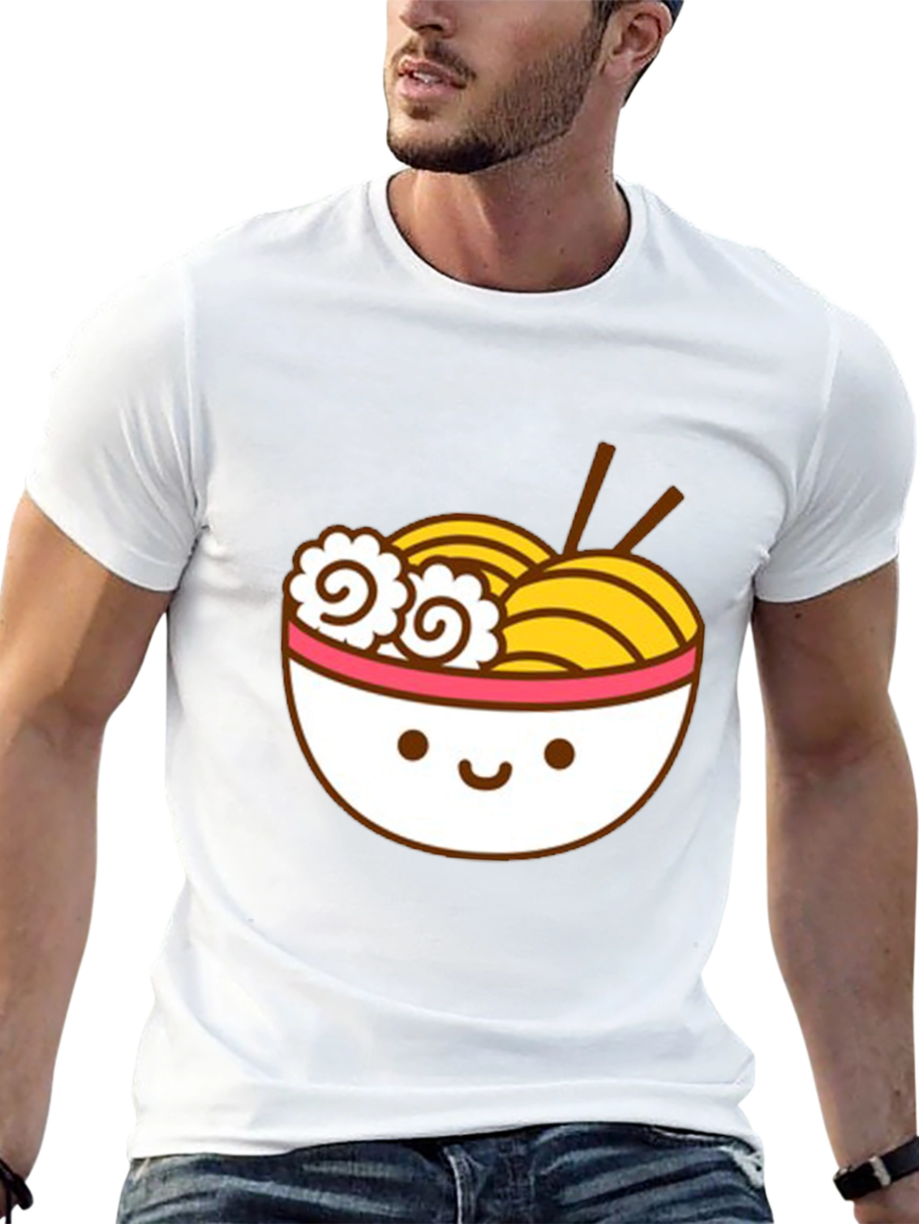 Cute Ramen Bowl Graphic T-Shirt - Unisex