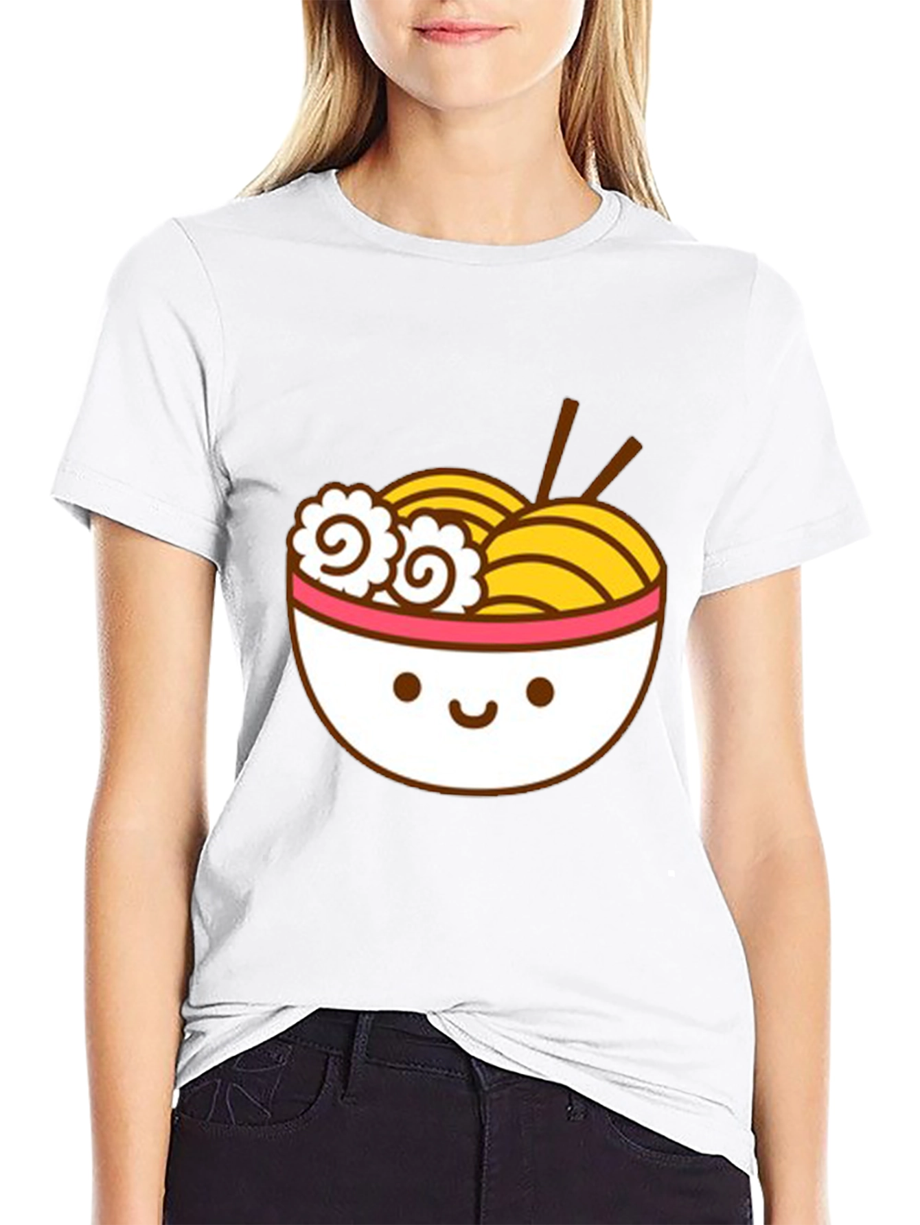Cute Ramen Bowl Graphic T-Shirt - Unisex