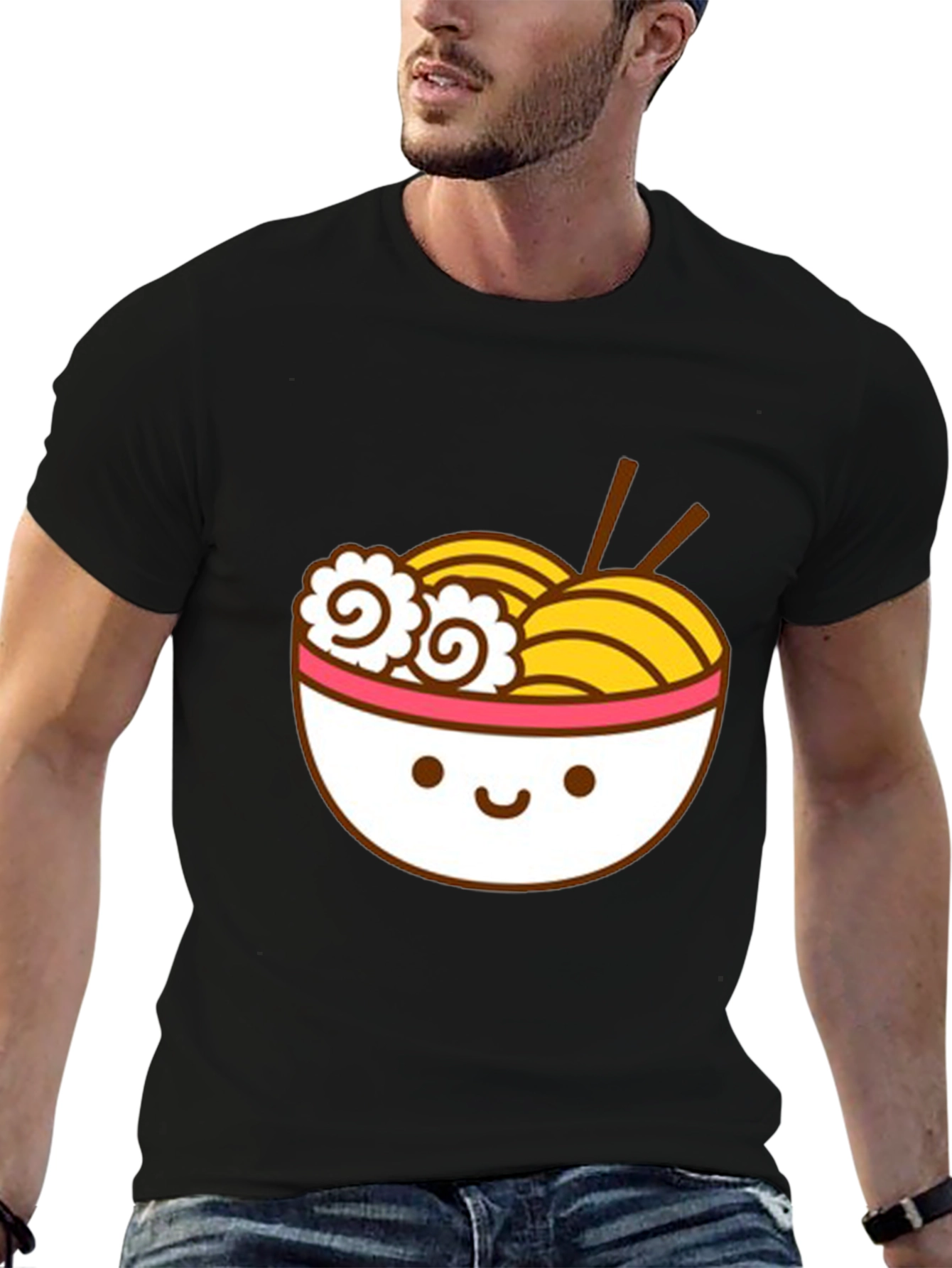 Cute Ramen Bowl Graphic T-Shirt - Unisex