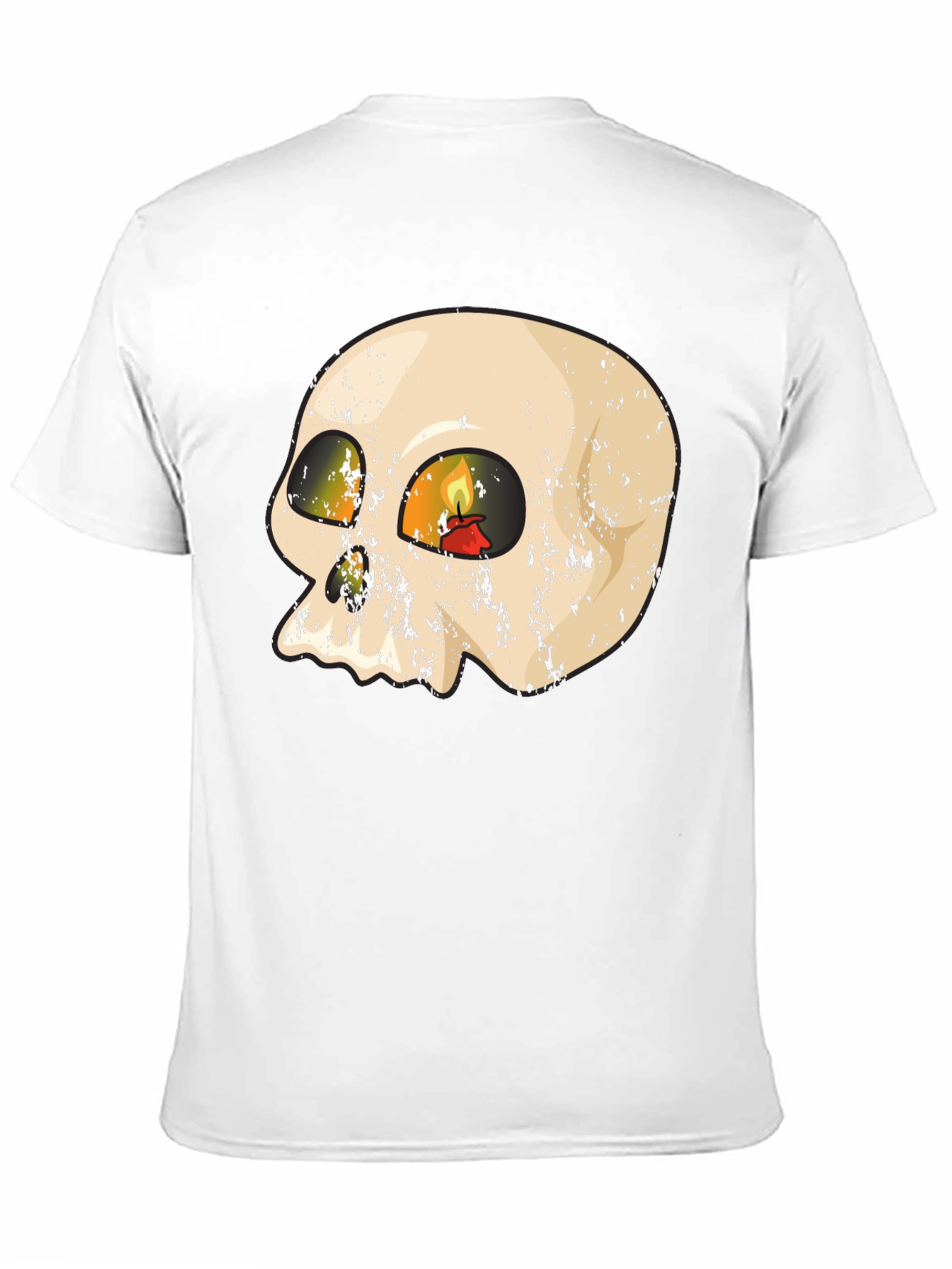 Skull Candle Graphic T-Shirt