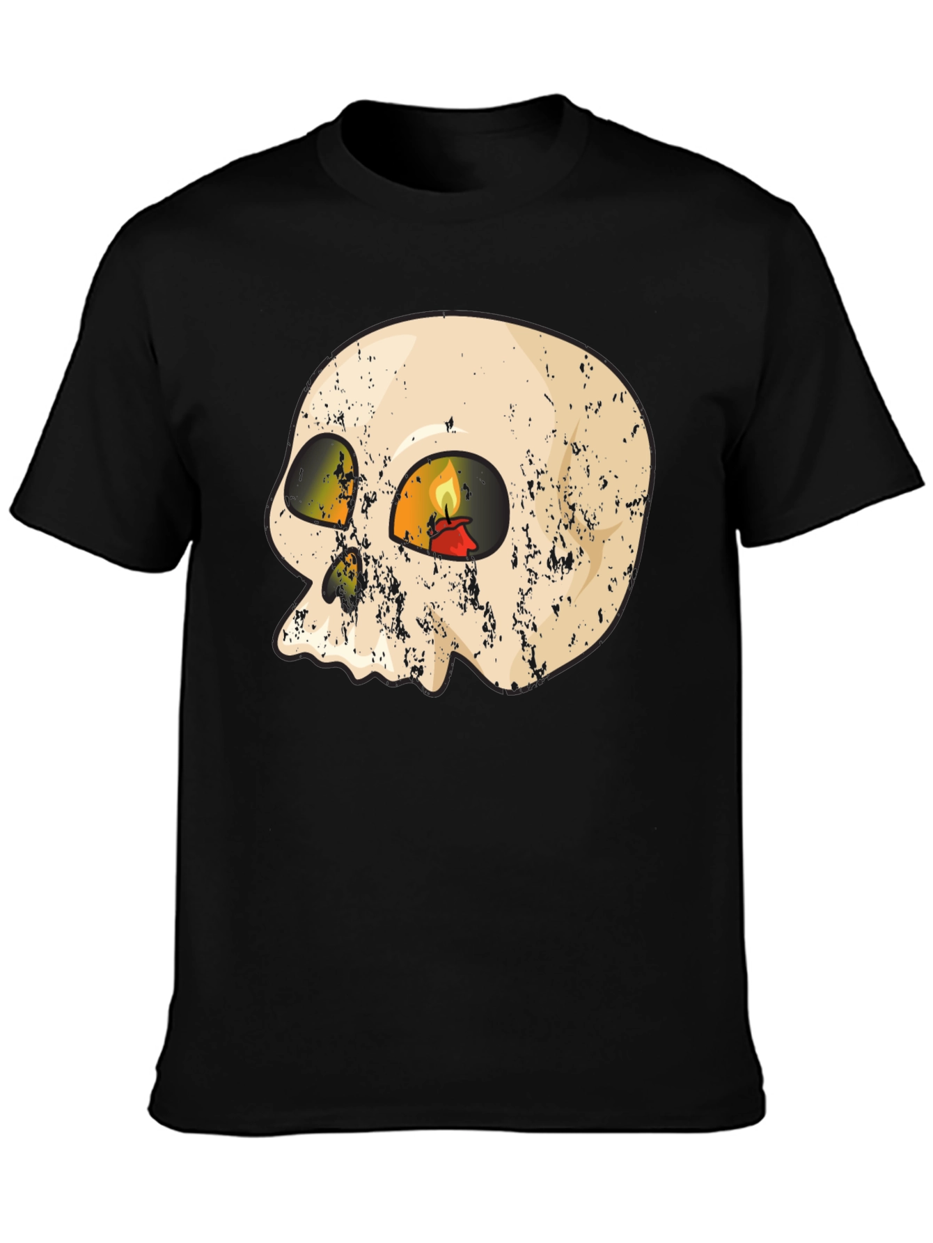Skull Candle Graphic T-Shirt