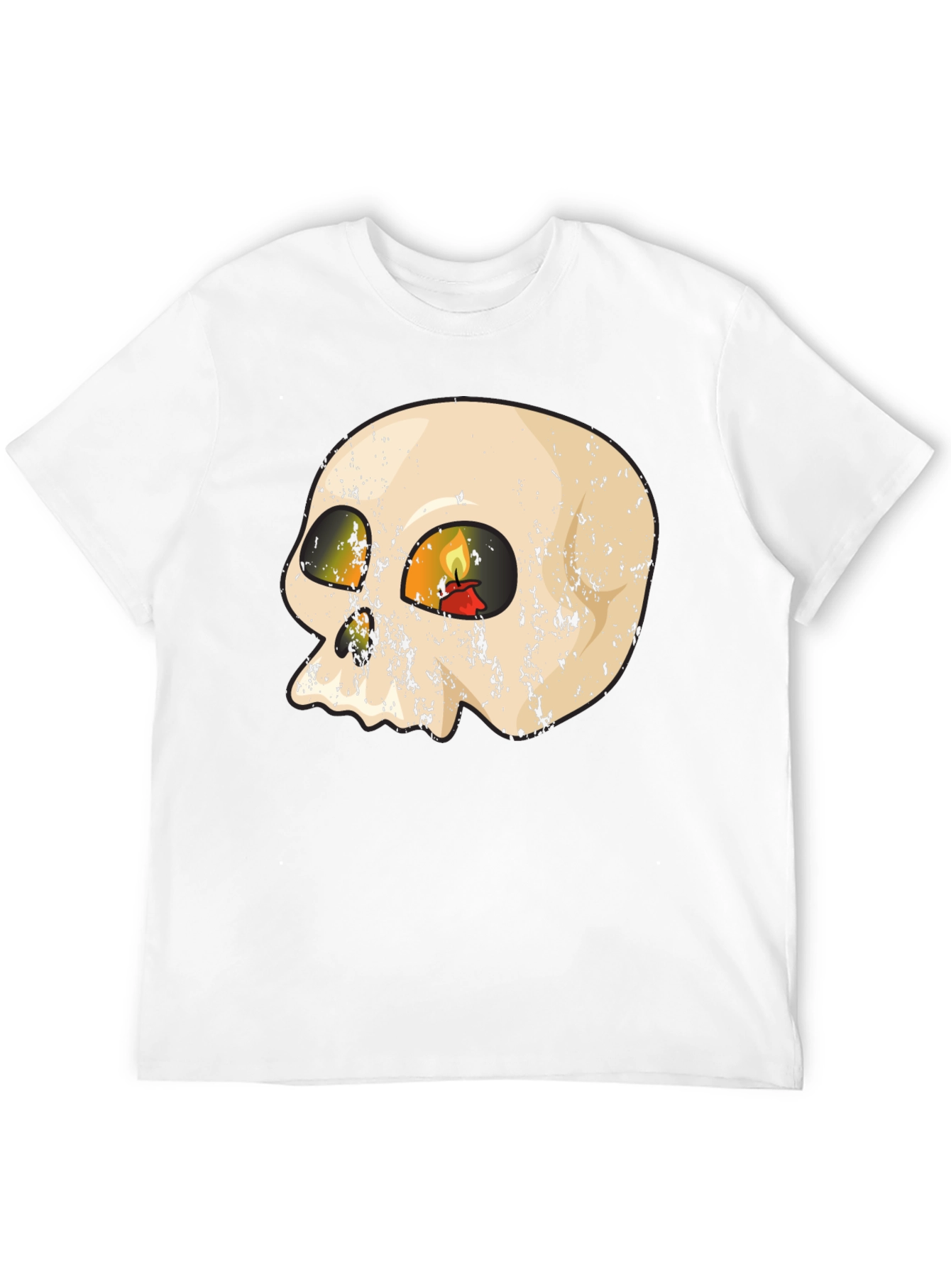 Skull Candle Graphic T-Shirt