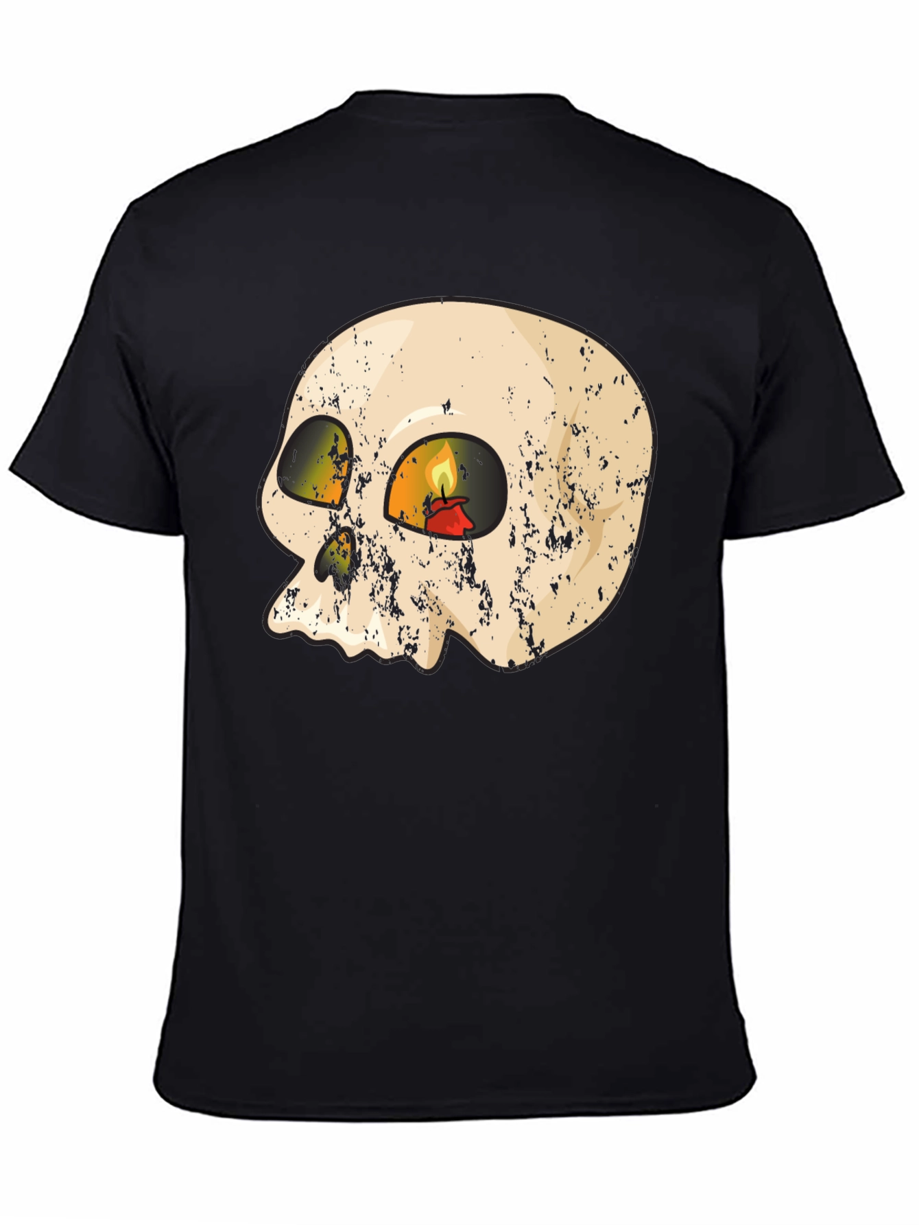 Skull Candle Graphic T-Shirt