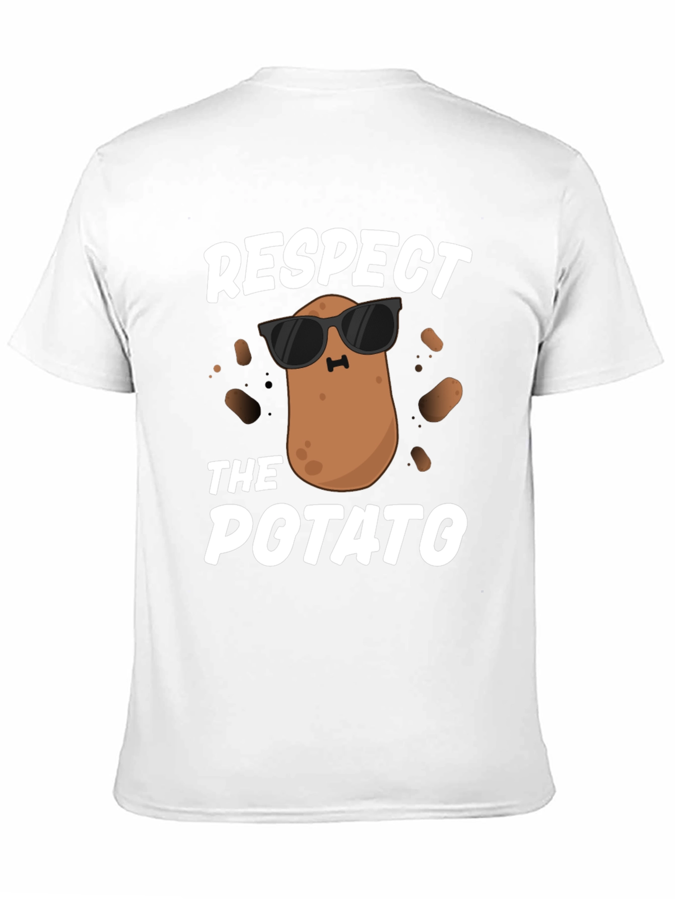 Respect the Potato Graphic T-Shirt Funny Food Tee