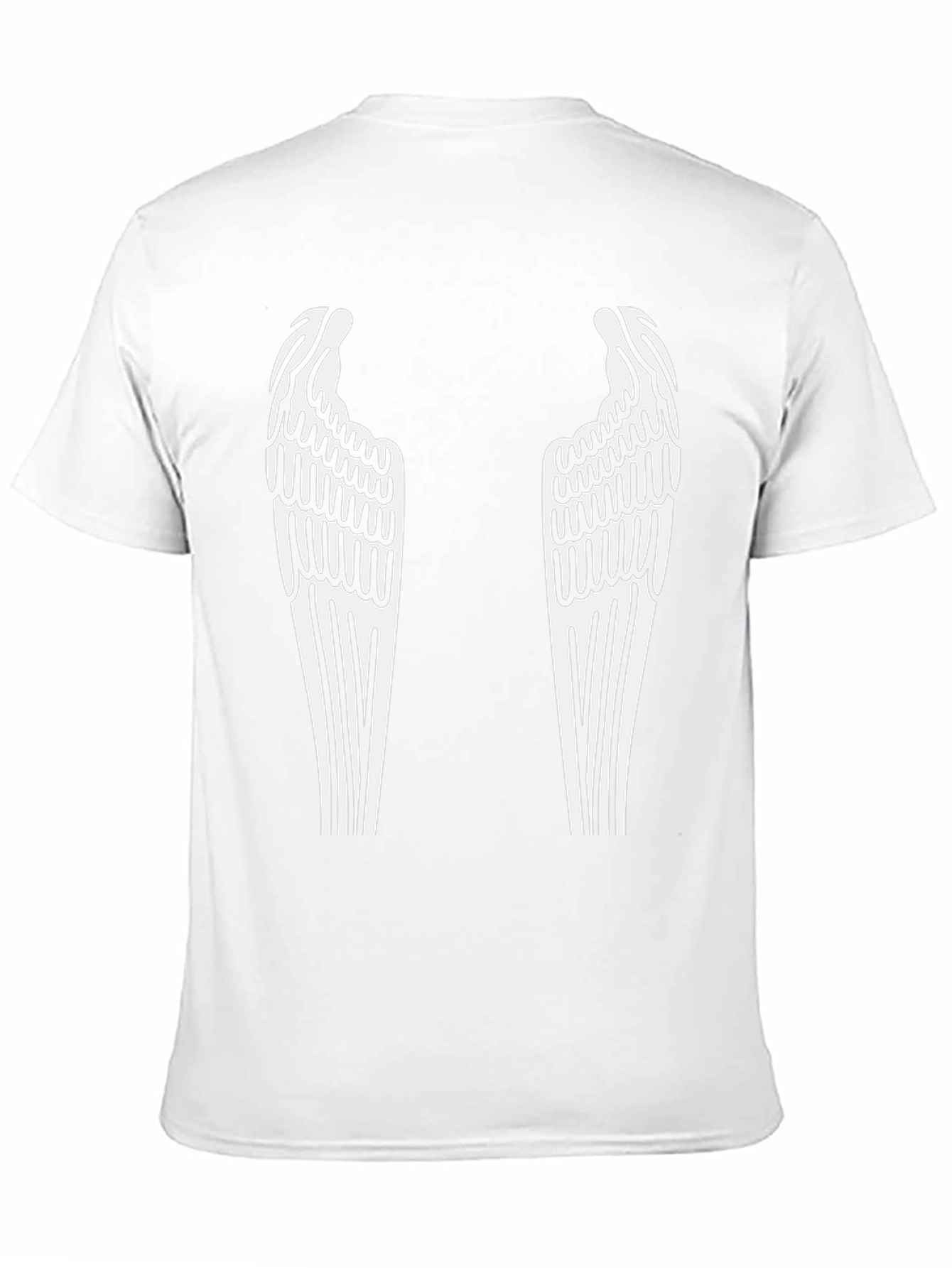 Angel Wings Graphic Tee - Black Cotton Blend