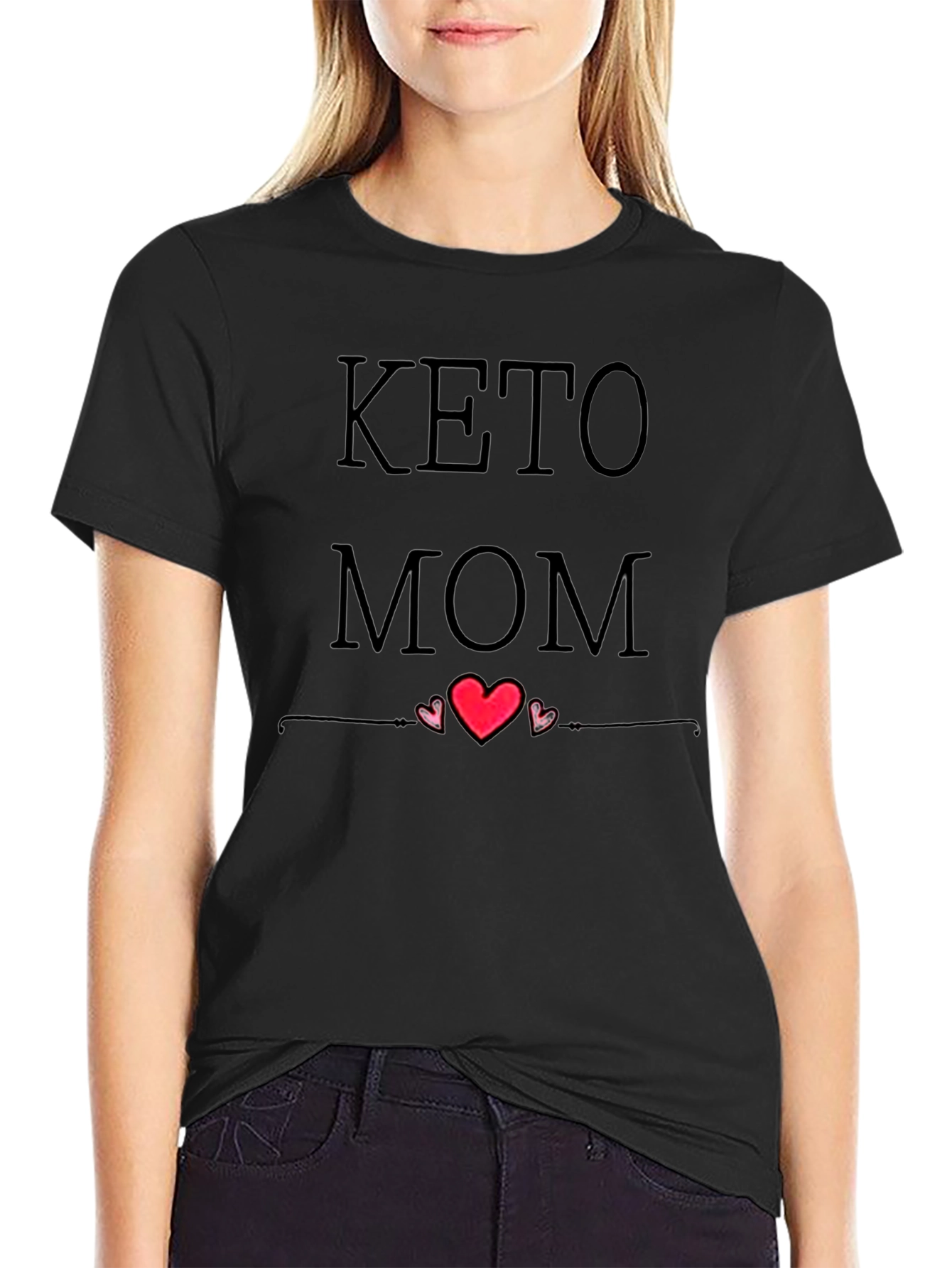 Keto Mom Graphic Tee - Black
