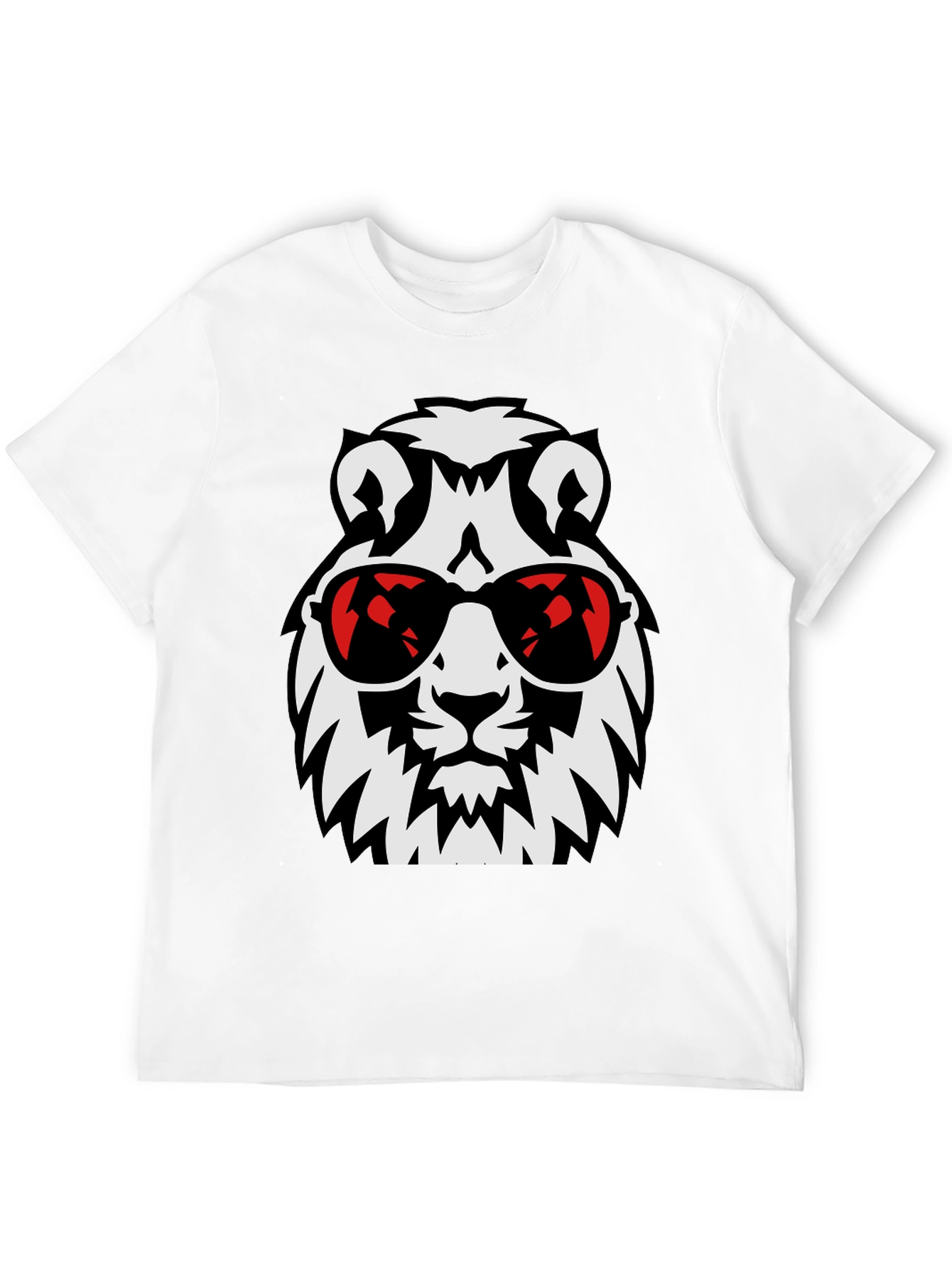 Cool Lion Graphic Tee - Black Stylish T-Shirt