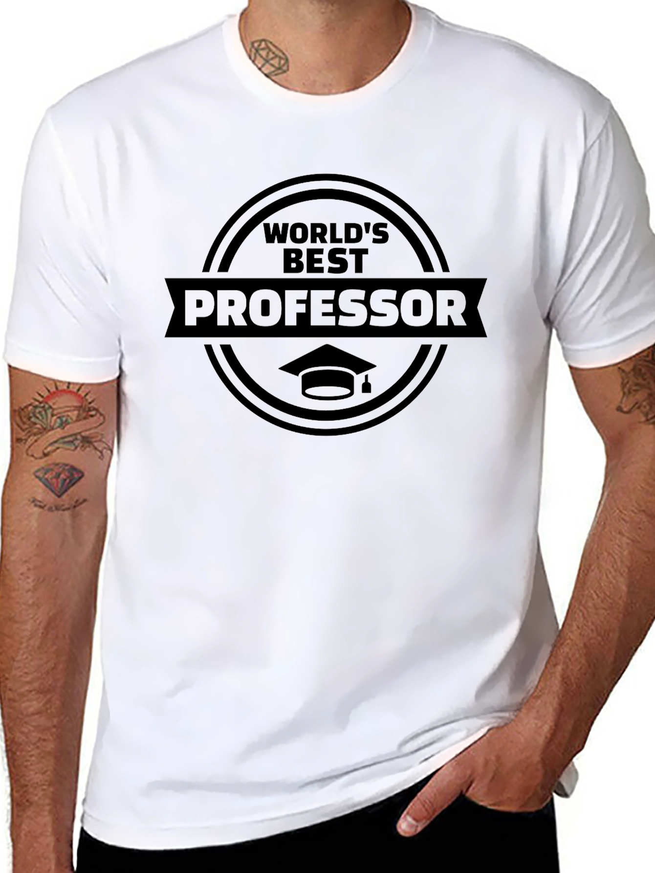 Worlds Best Professor T-Shirt - Graduation Gift