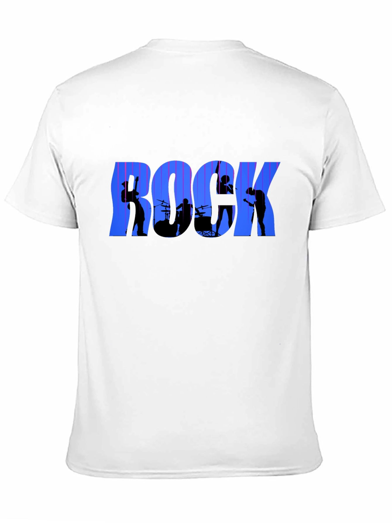 Rock Band Graphic T-Shirt - Black Crew Neck Tee