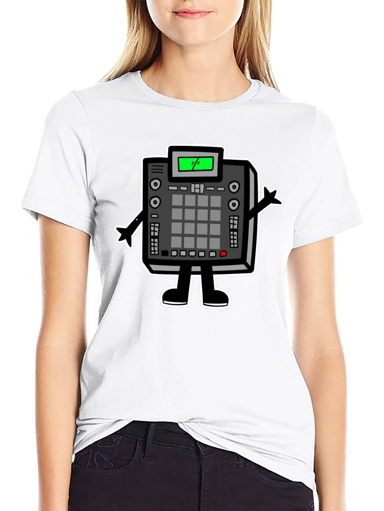 DJ Beat Machine Graphic Tee - Black