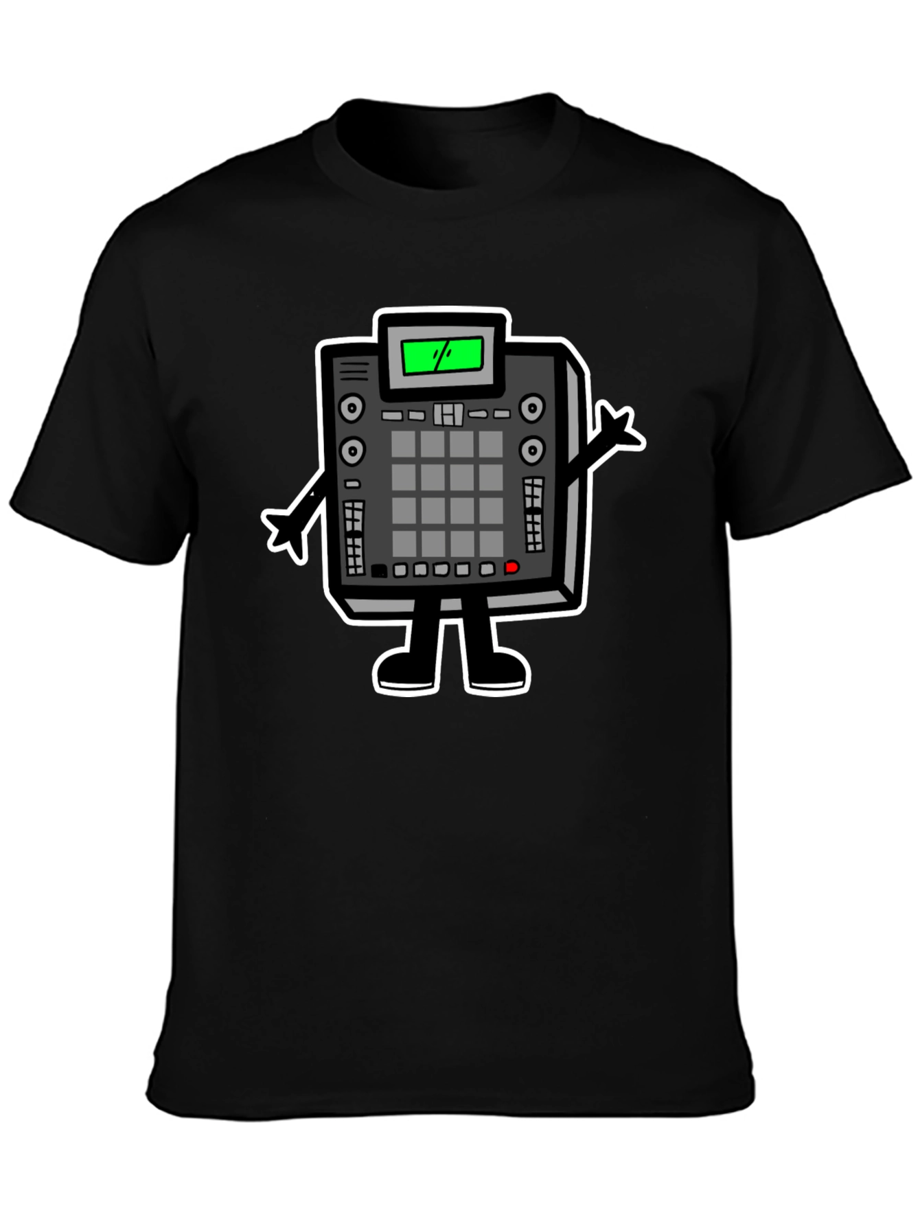 DJ Beat Machine Graphic Tee - Black