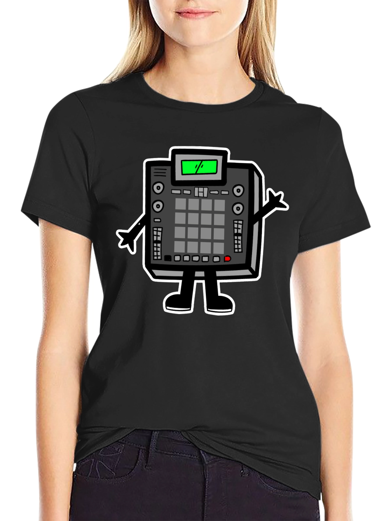 DJ Beat Machine Graphic Tee - Black