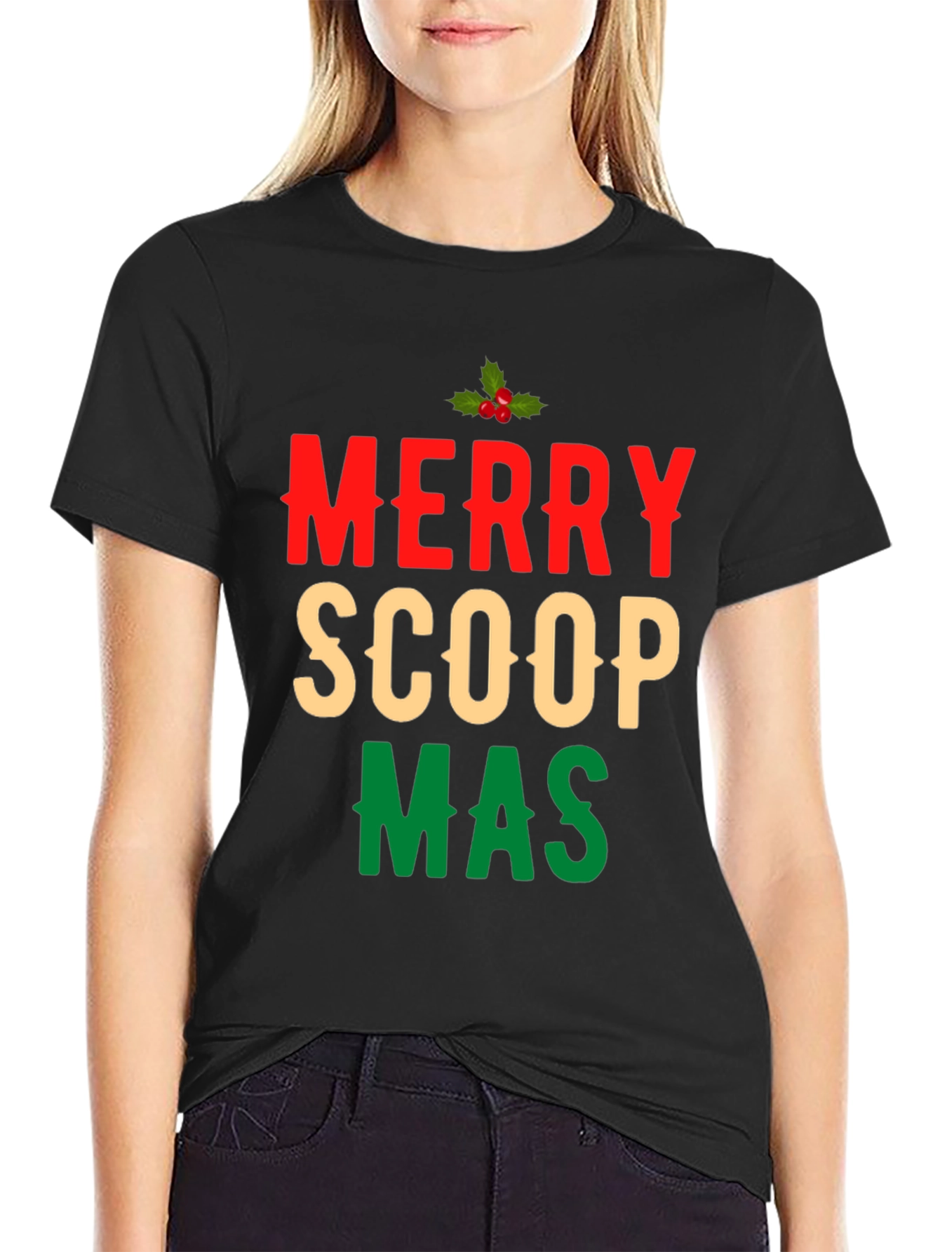 Merry Scoopmas Graphic T-Shirt