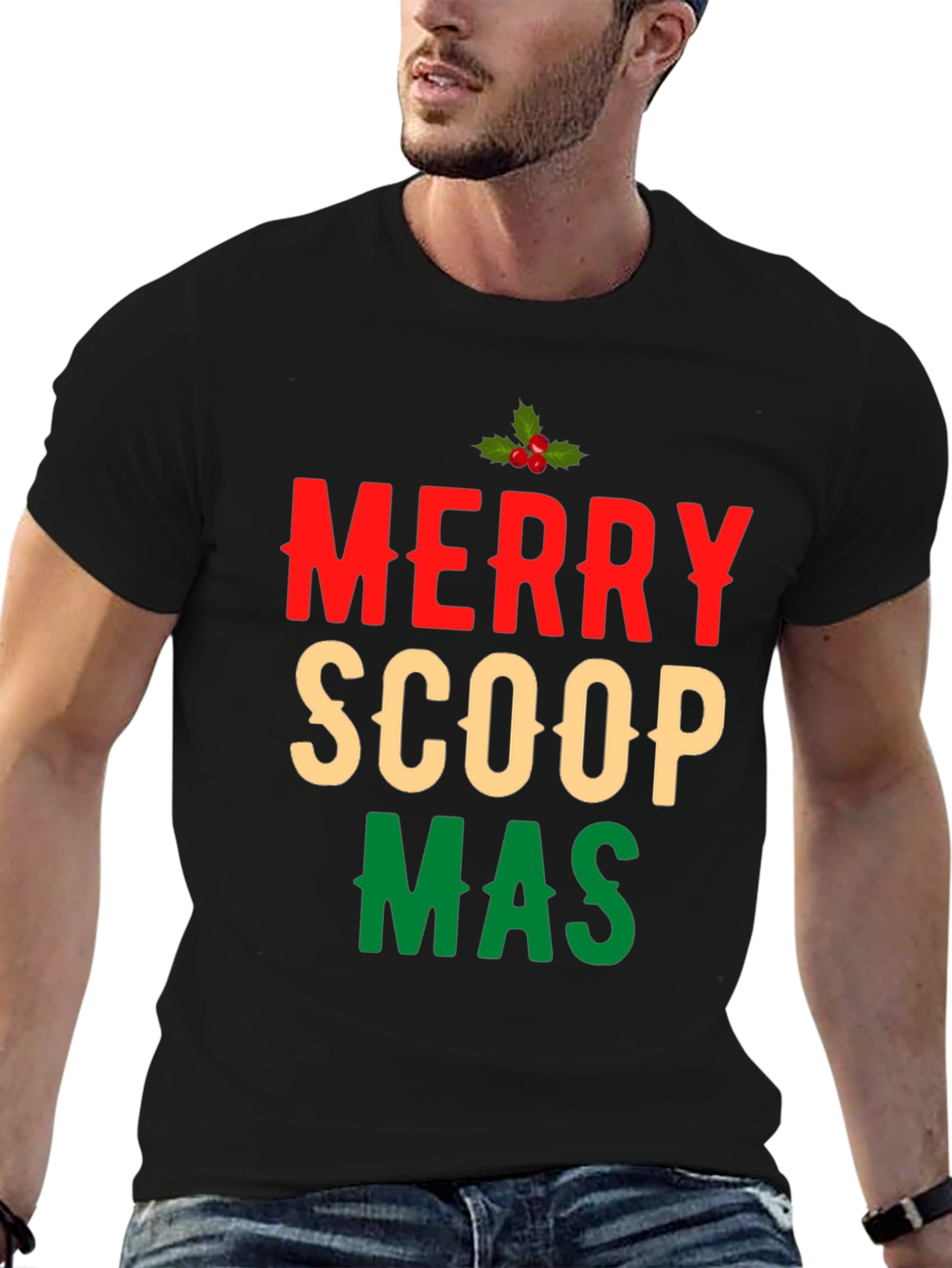 Merry Scoopmas Graphic T-Shirt