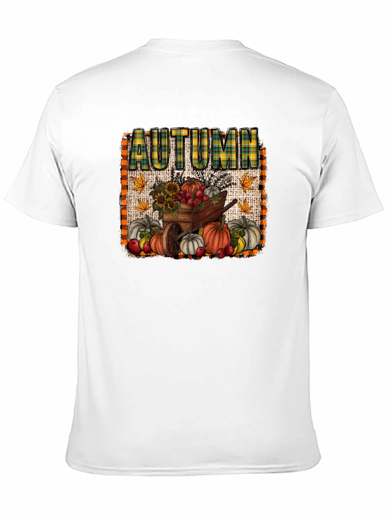 Autumn Harvest T-Shirt: Pumpkin Cart Design