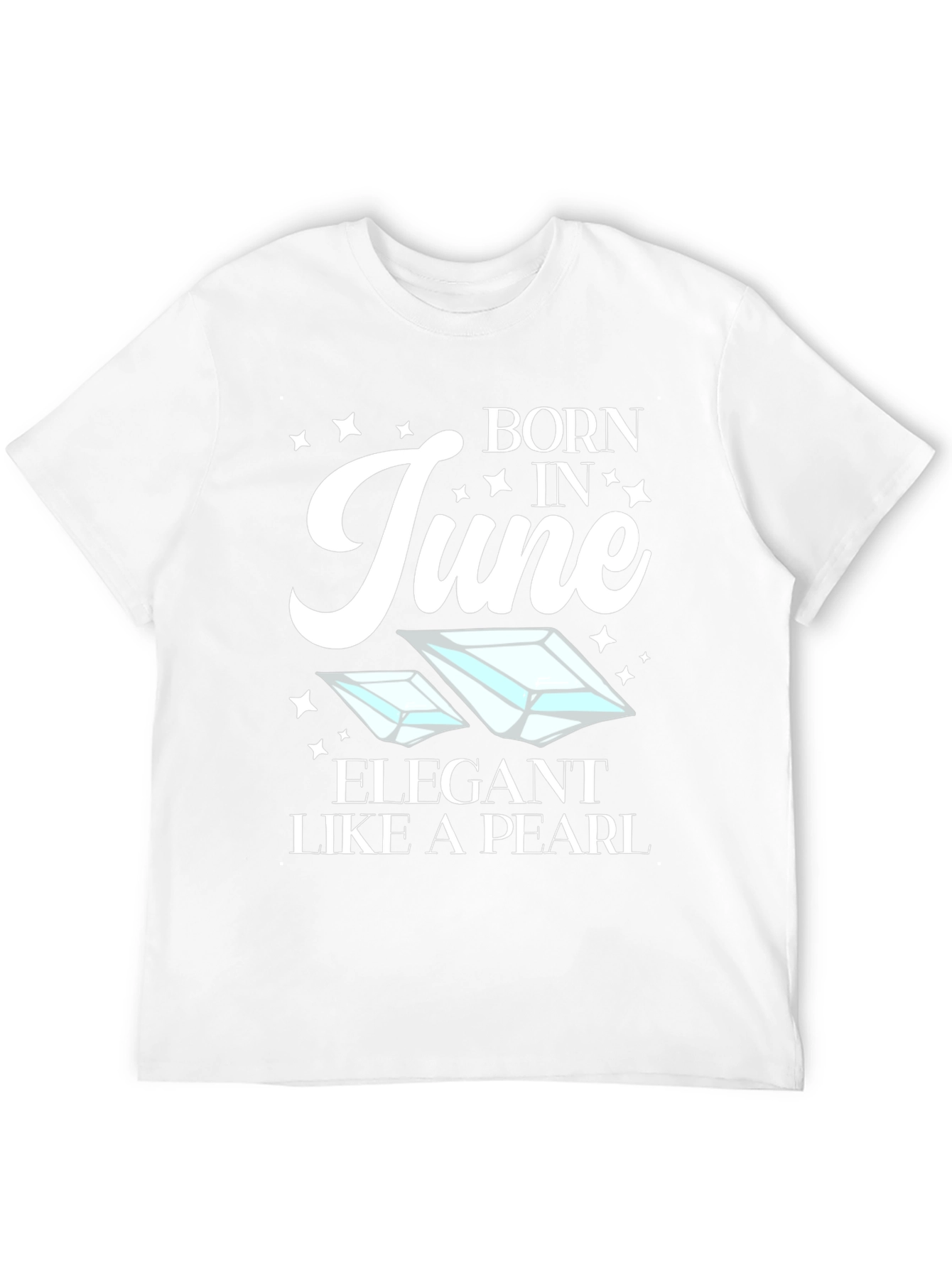 Born in June T-Shirt - Elegant Pearl Design