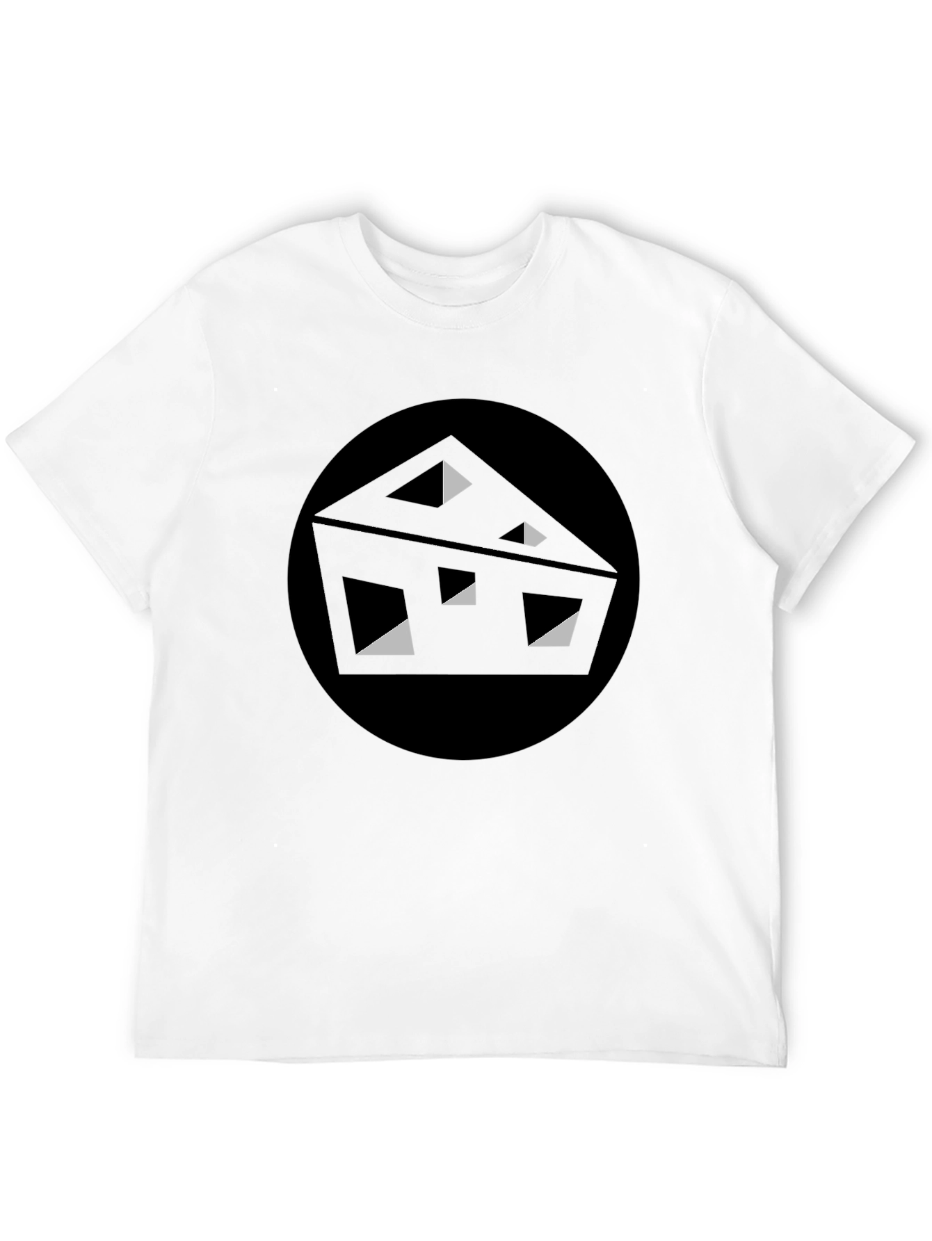 Abstract Cheese Graphic Tee - Black T-Shirt
