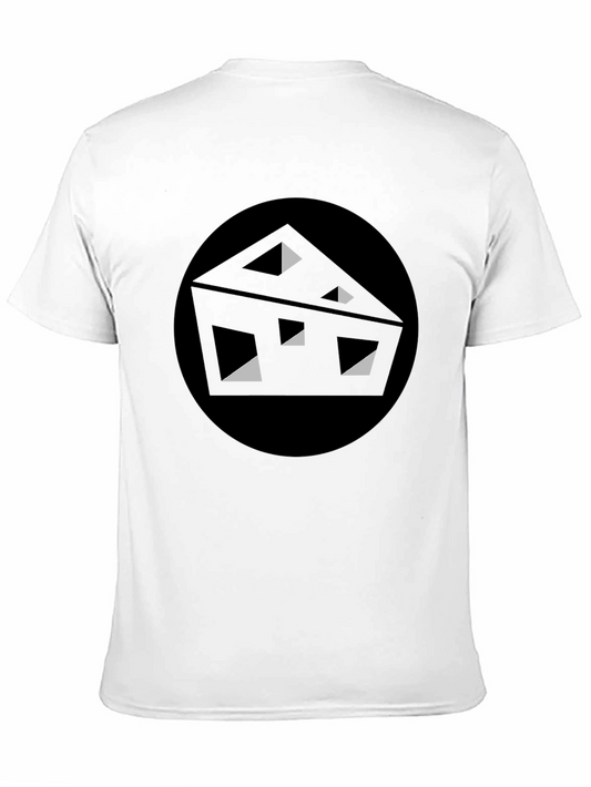 Abstract Cheese Graphic Tee - Black T-Shirt