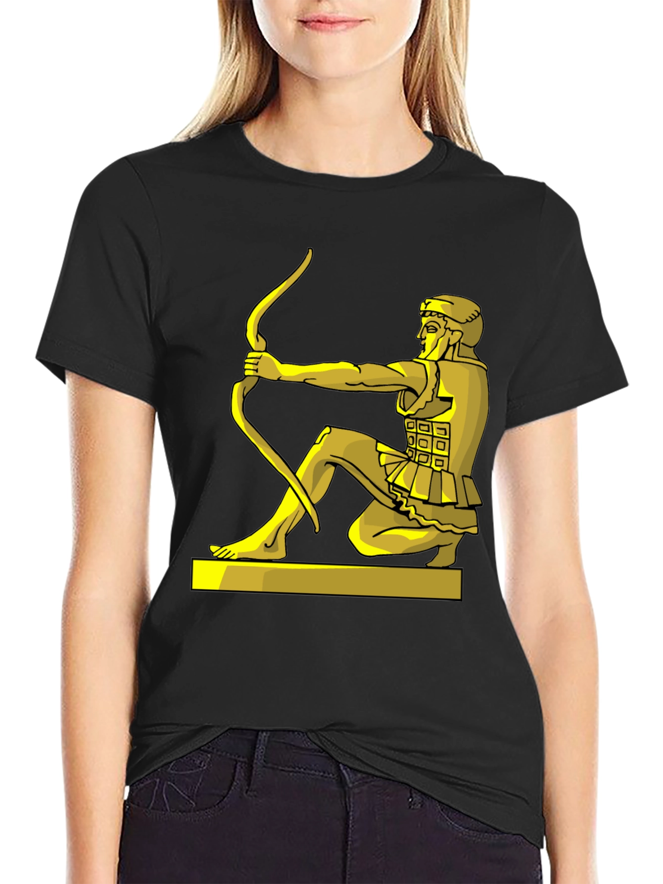 Archer Graphic T-Shirt - Black Cotton Tee