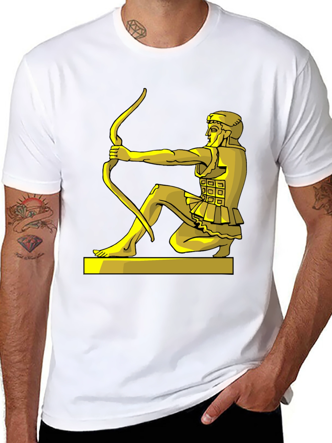 Archer Graphic T-Shirt - Black Cotton Tee