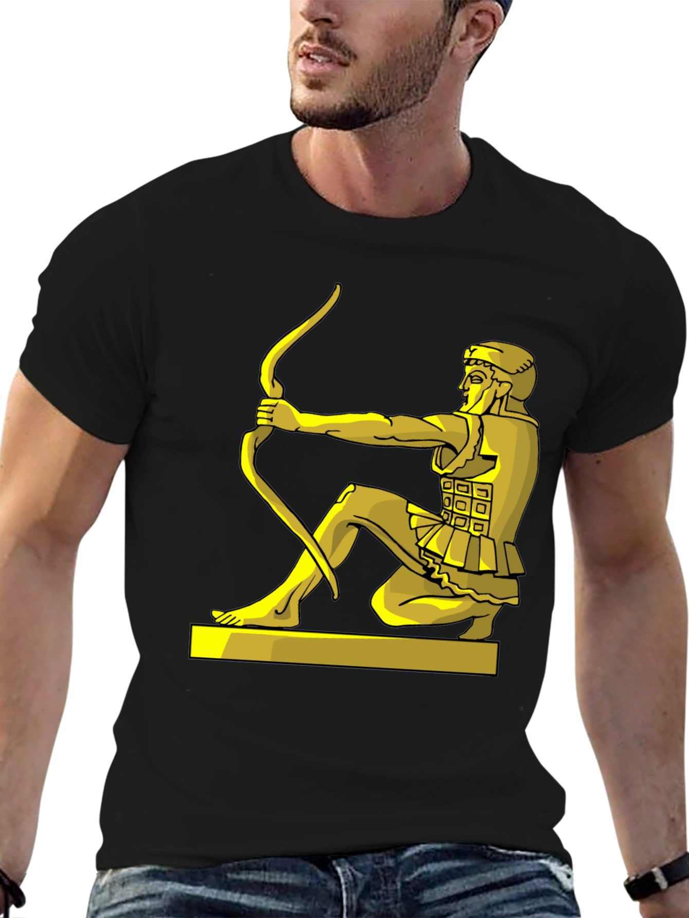 Archer Graphic T-Shirt - Black Cotton Tee
