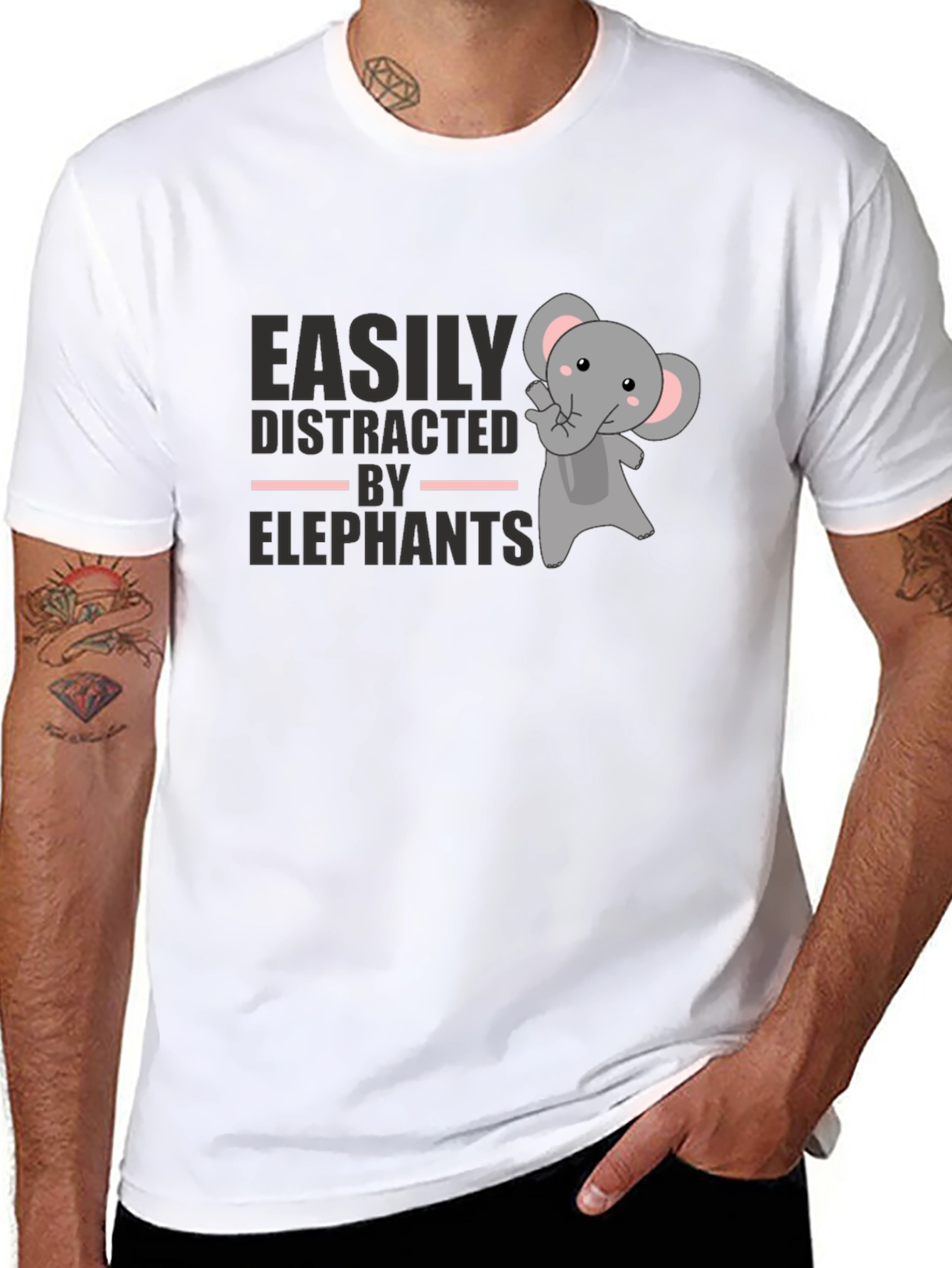 Easily Distracted By Elephants T-Shirt