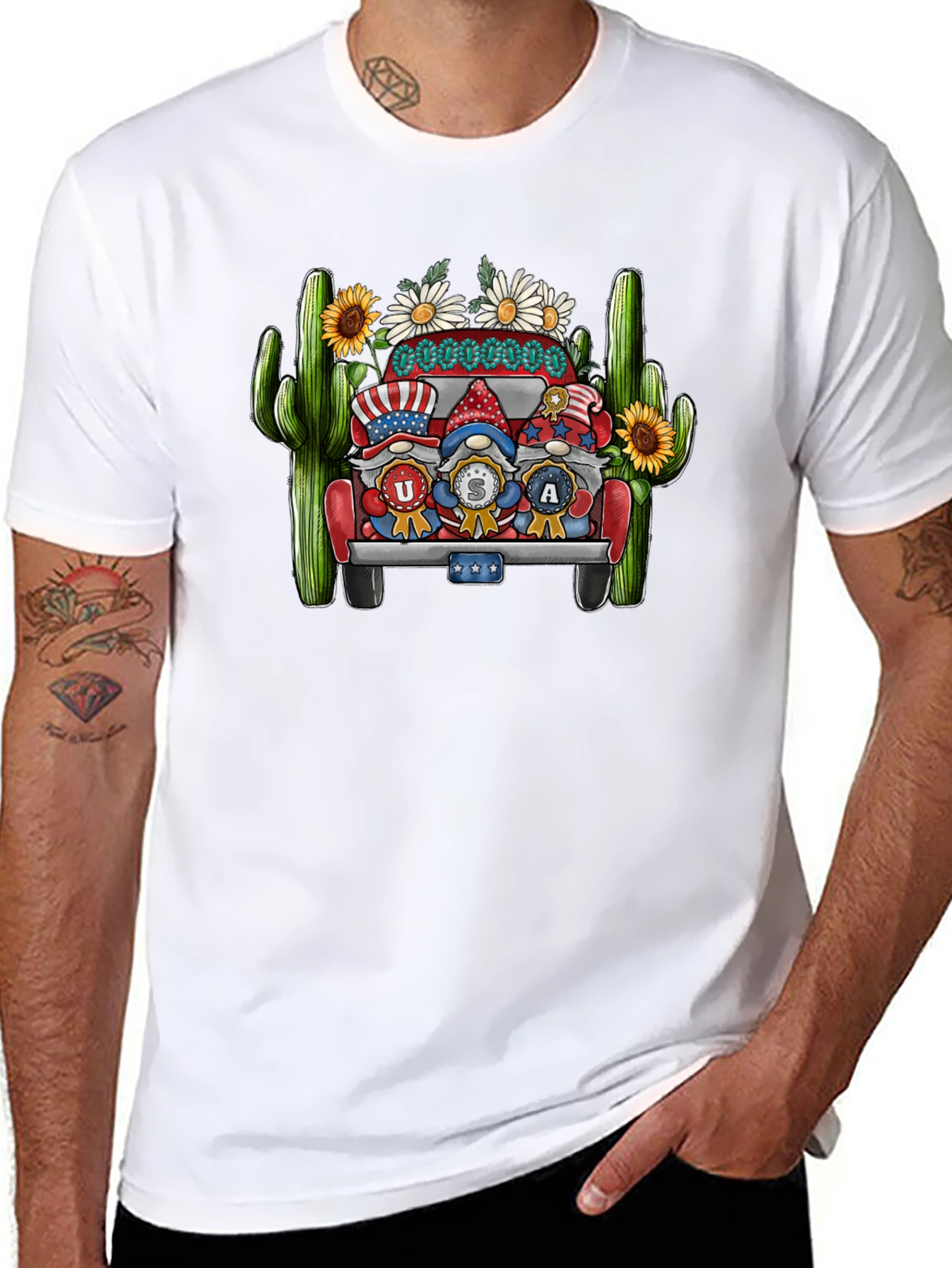 USA Gnomes Truck Graphic Tee