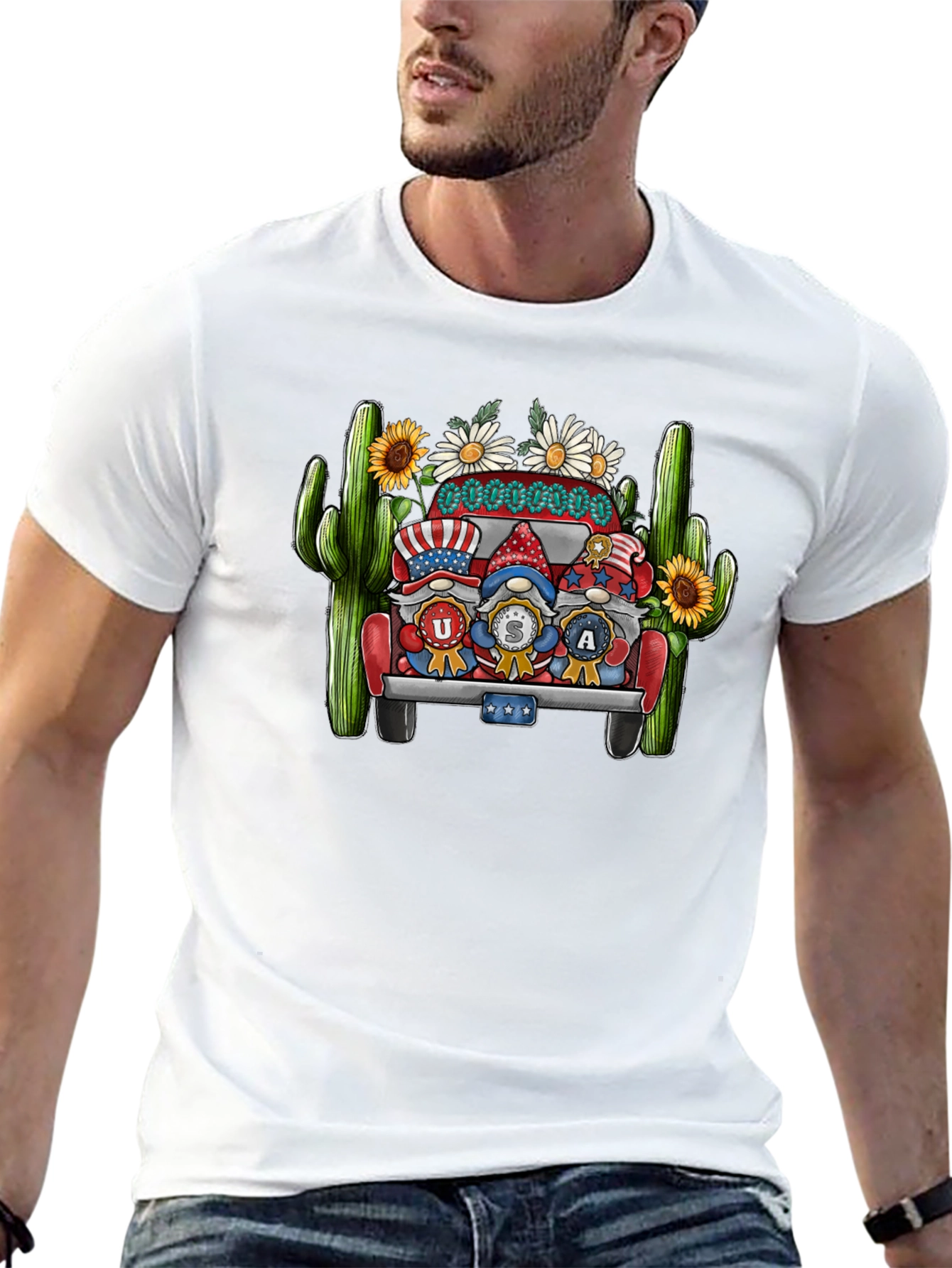 USA Gnomes Truck Graphic Tee
