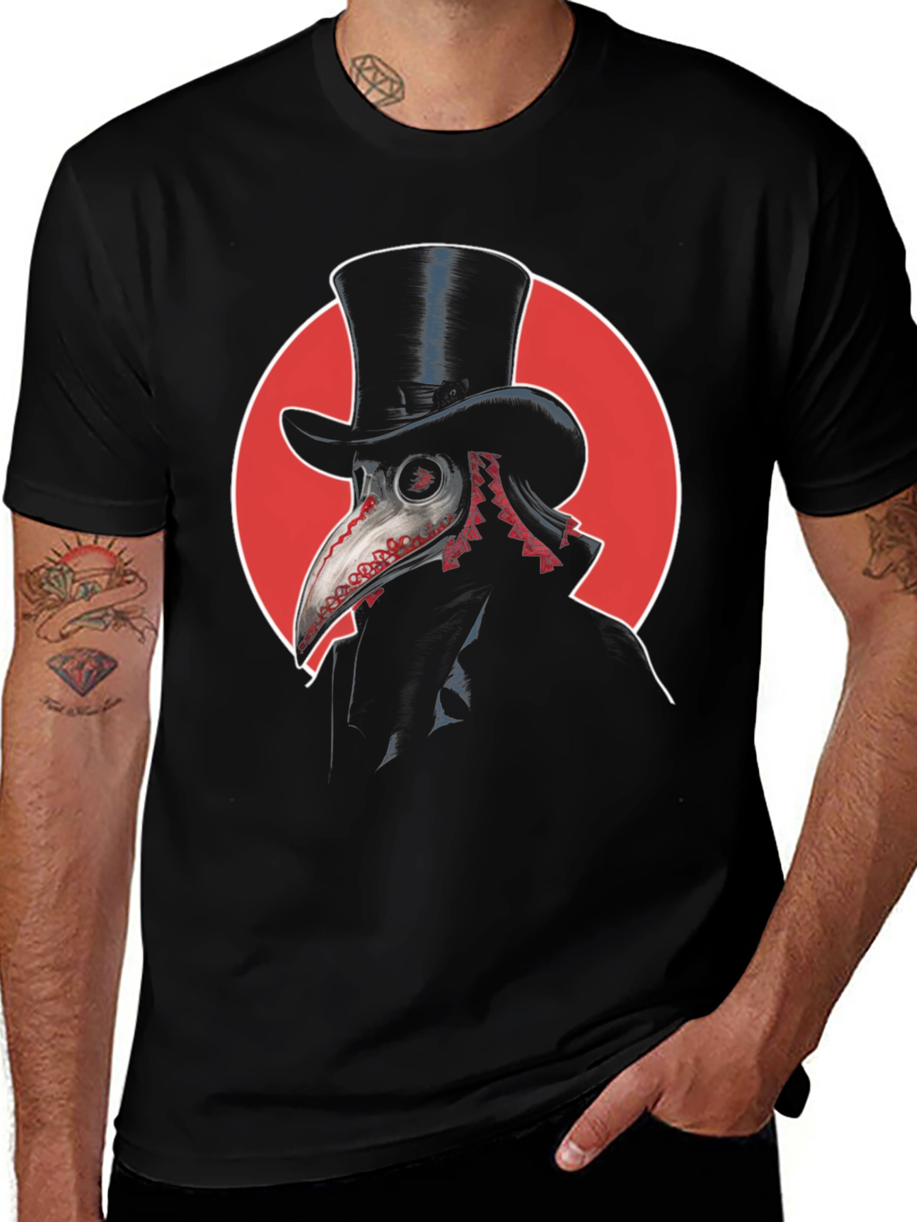 Plague Doctor Top Hat T-Shirt