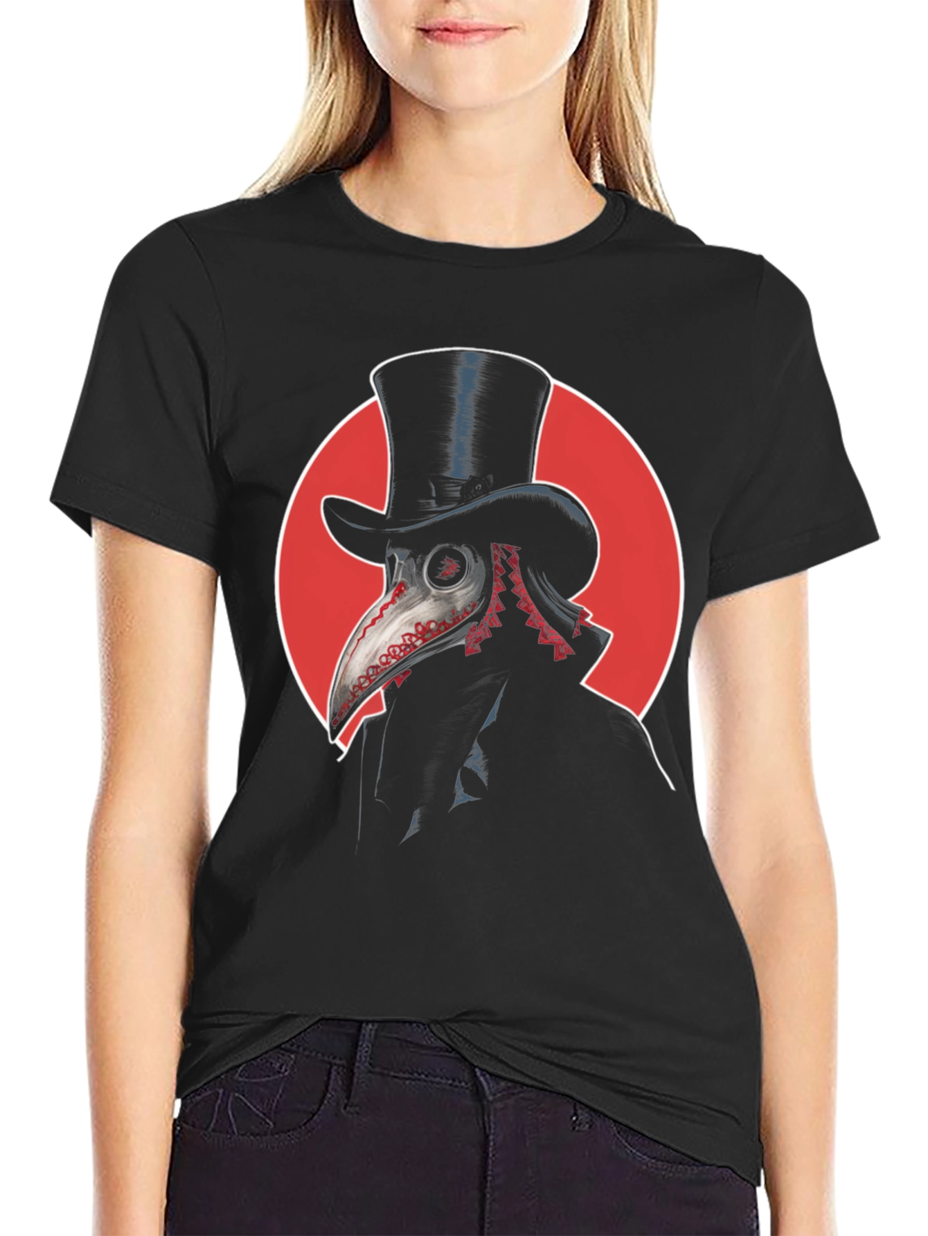 Plague Doctor Top Hat T-Shirt