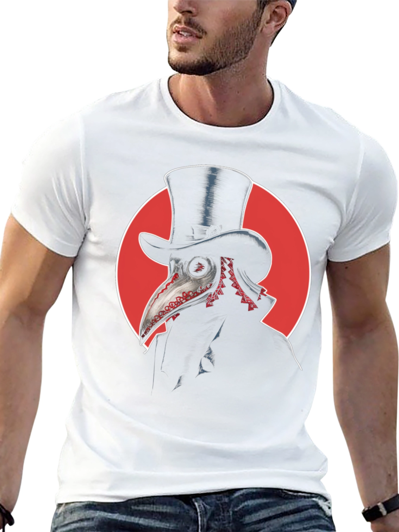 Plague Doctor Top Hat T-Shirt