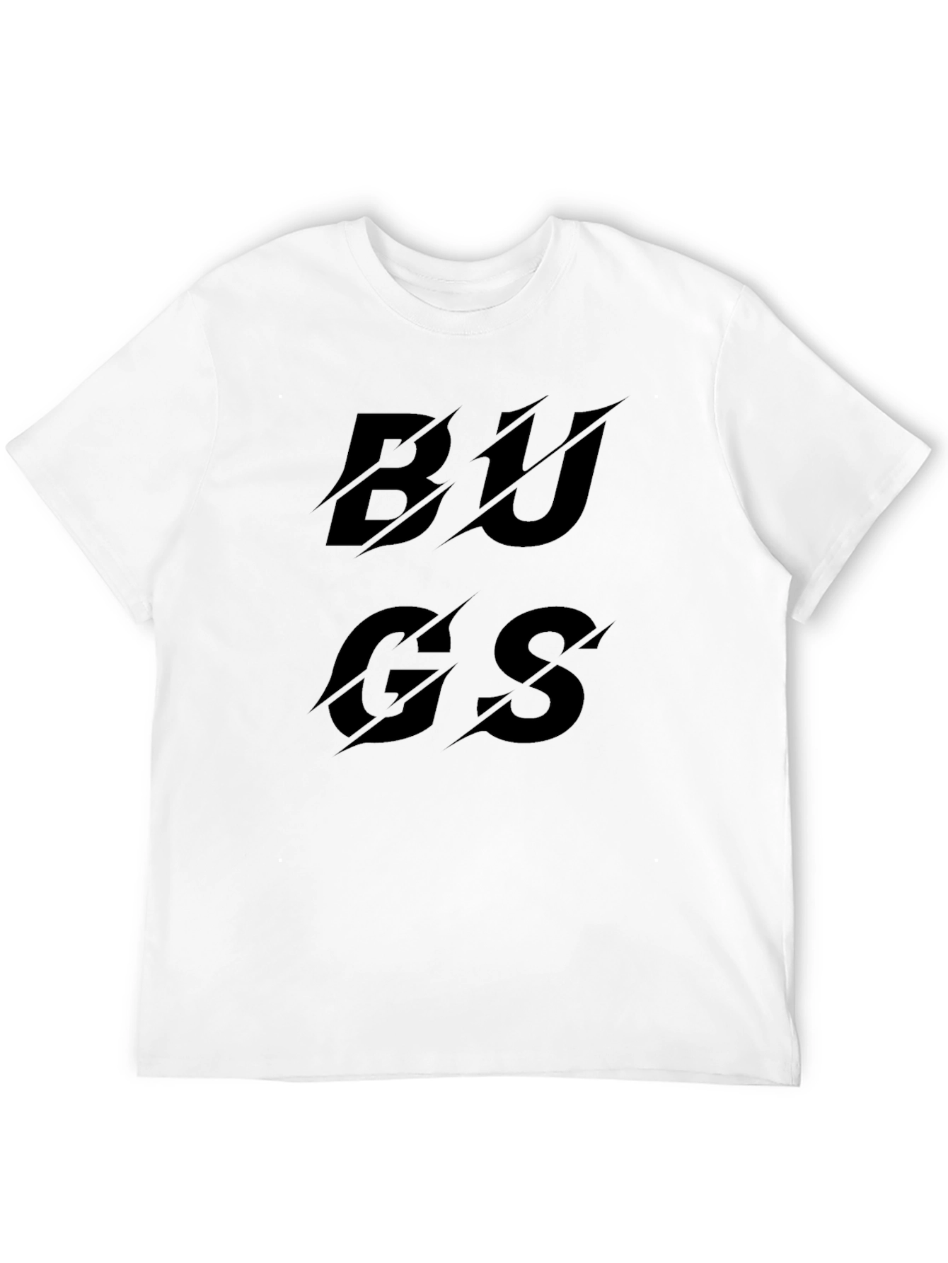 Edgy Bugs Graphic Tee - Black Cotton T-Shirt