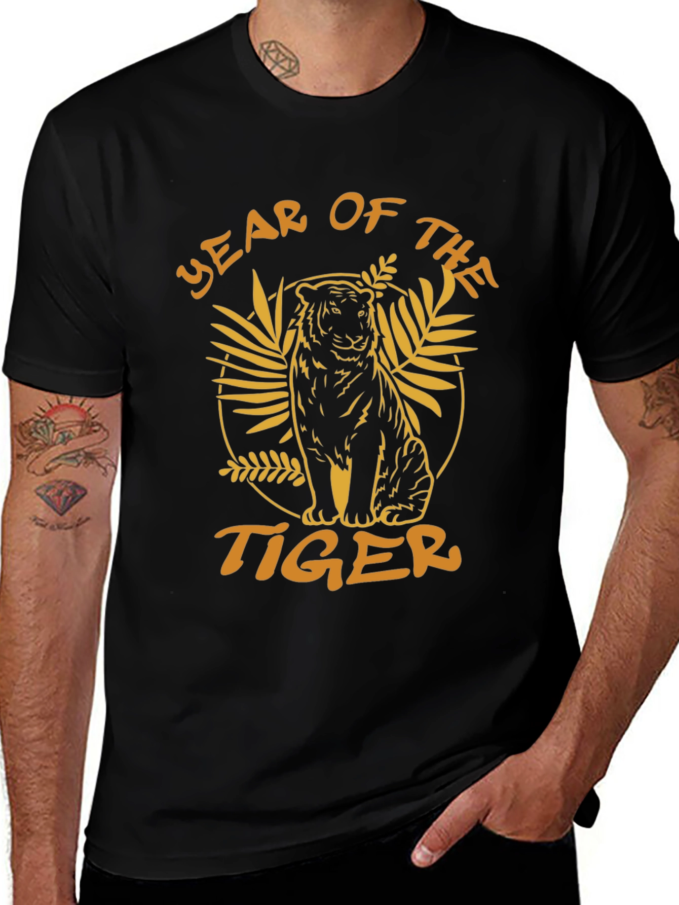 Year of the Tiger Graphic Tee - Black