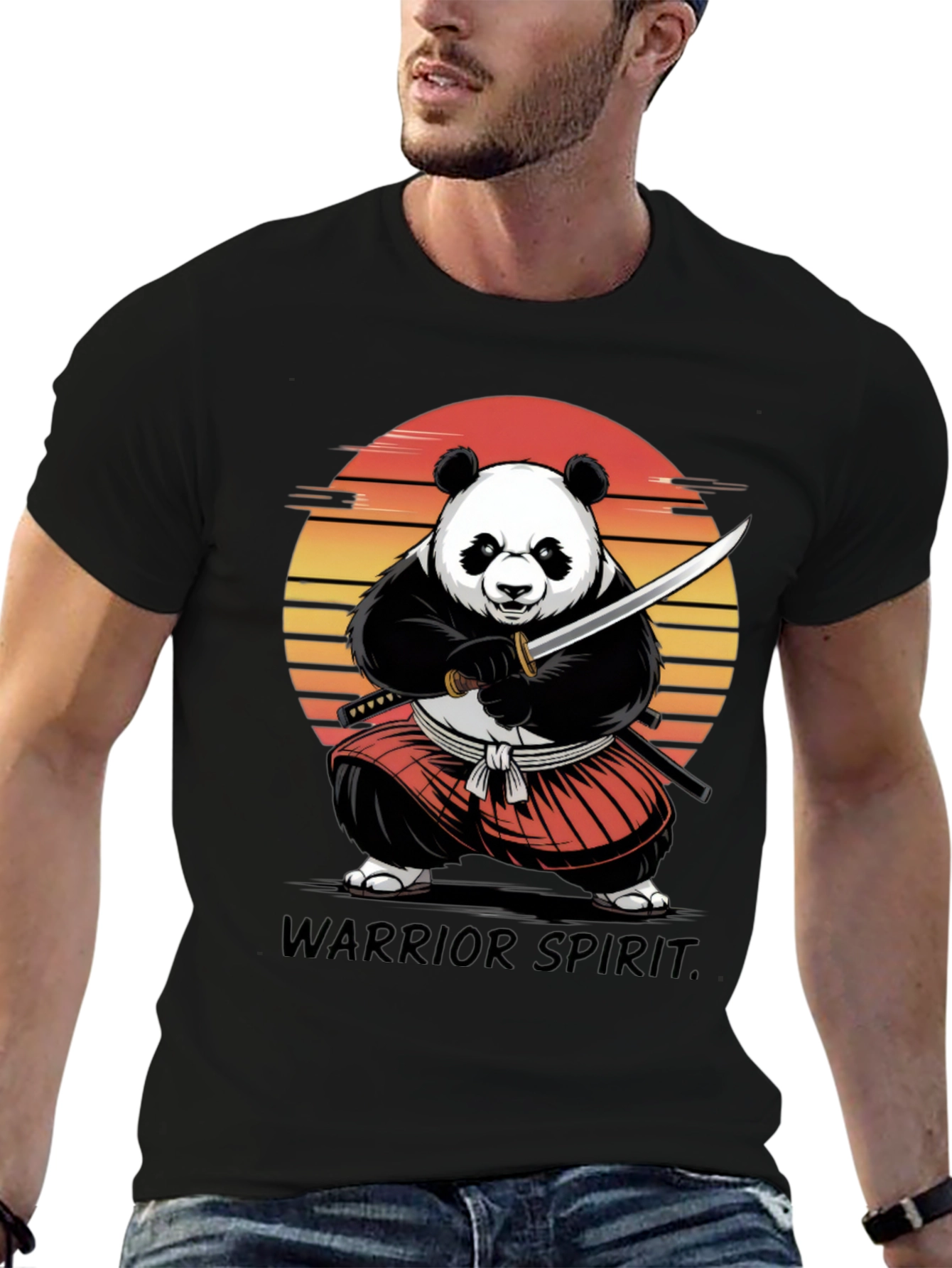 Panda Samurai Warrior T-Shirt