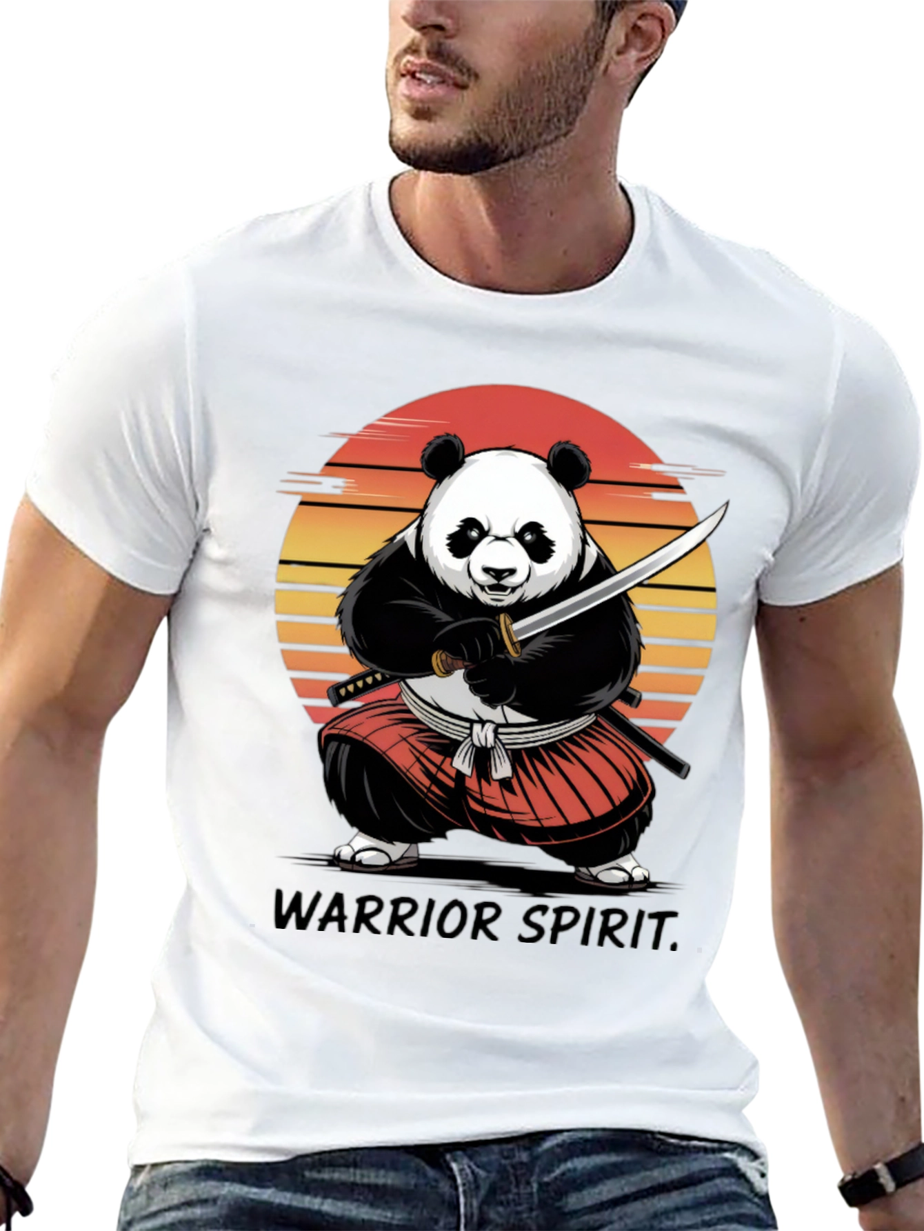 Panda Samurai Warrior T-Shirt