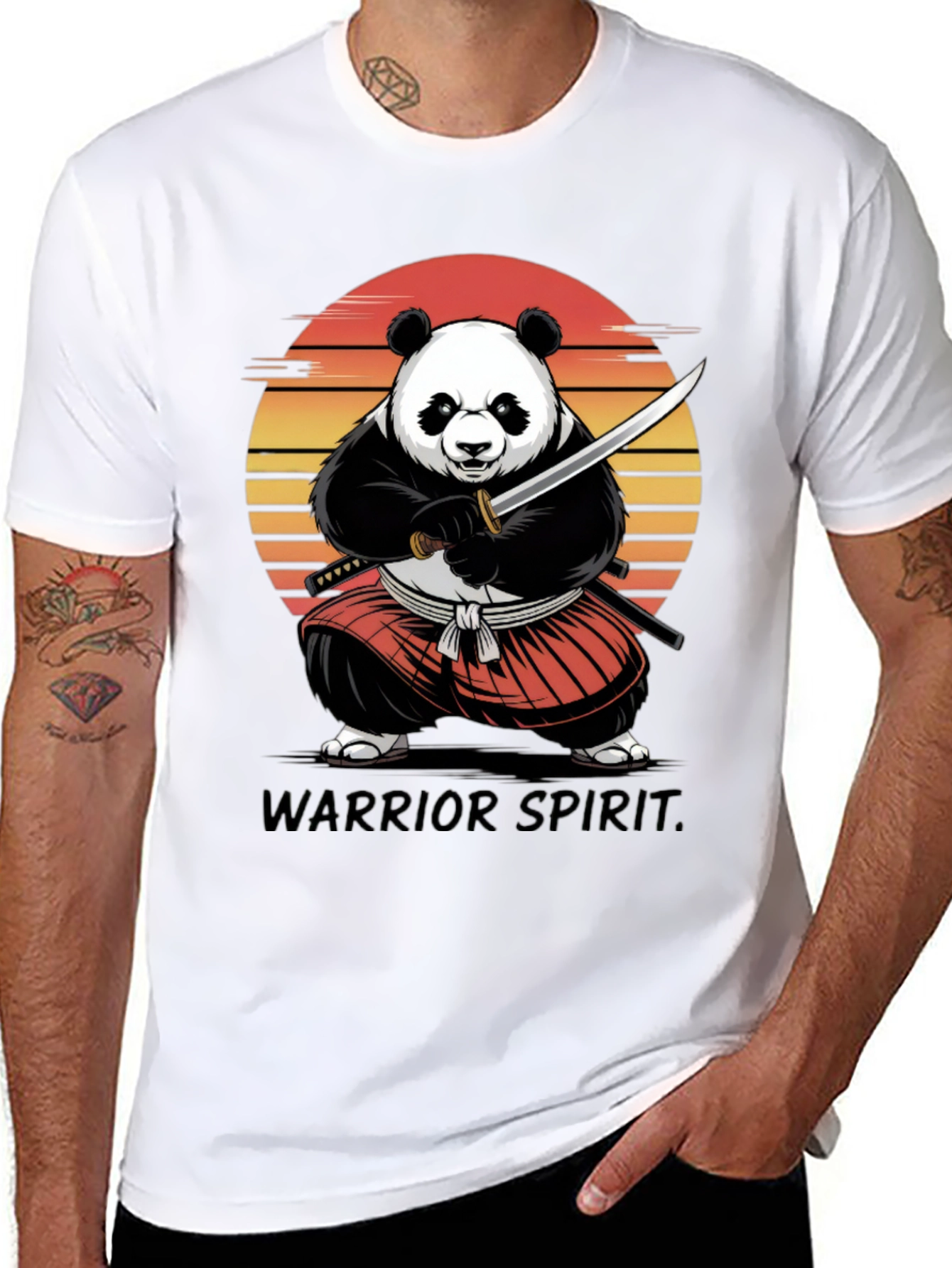 Panda Samurai Warrior T-Shirt