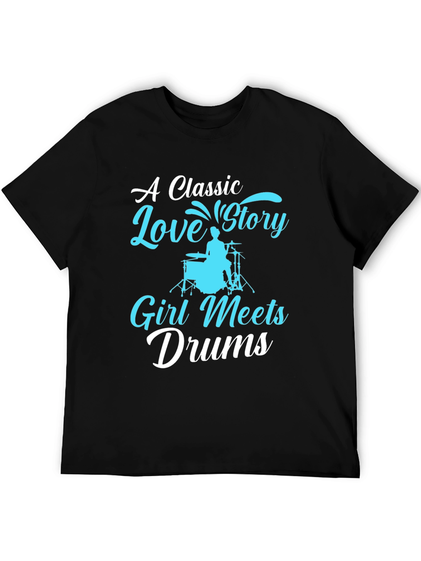 Classic Love Story Drummer Graphic Tee