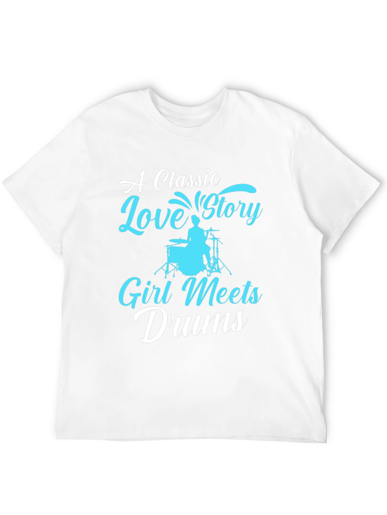 Classic Love Story Drummer Graphic Tee