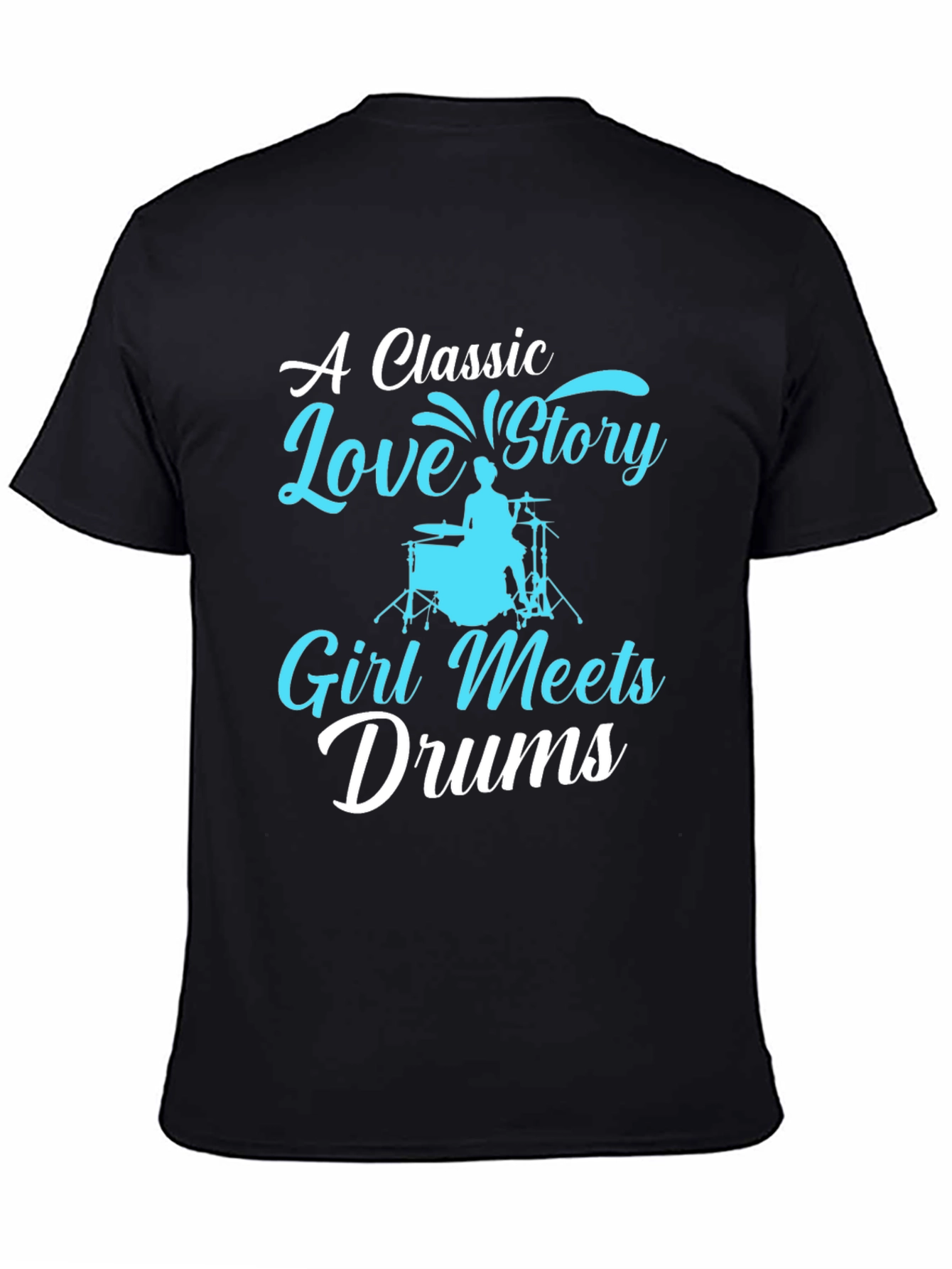 Classic Love Story Drummer Graphic Tee