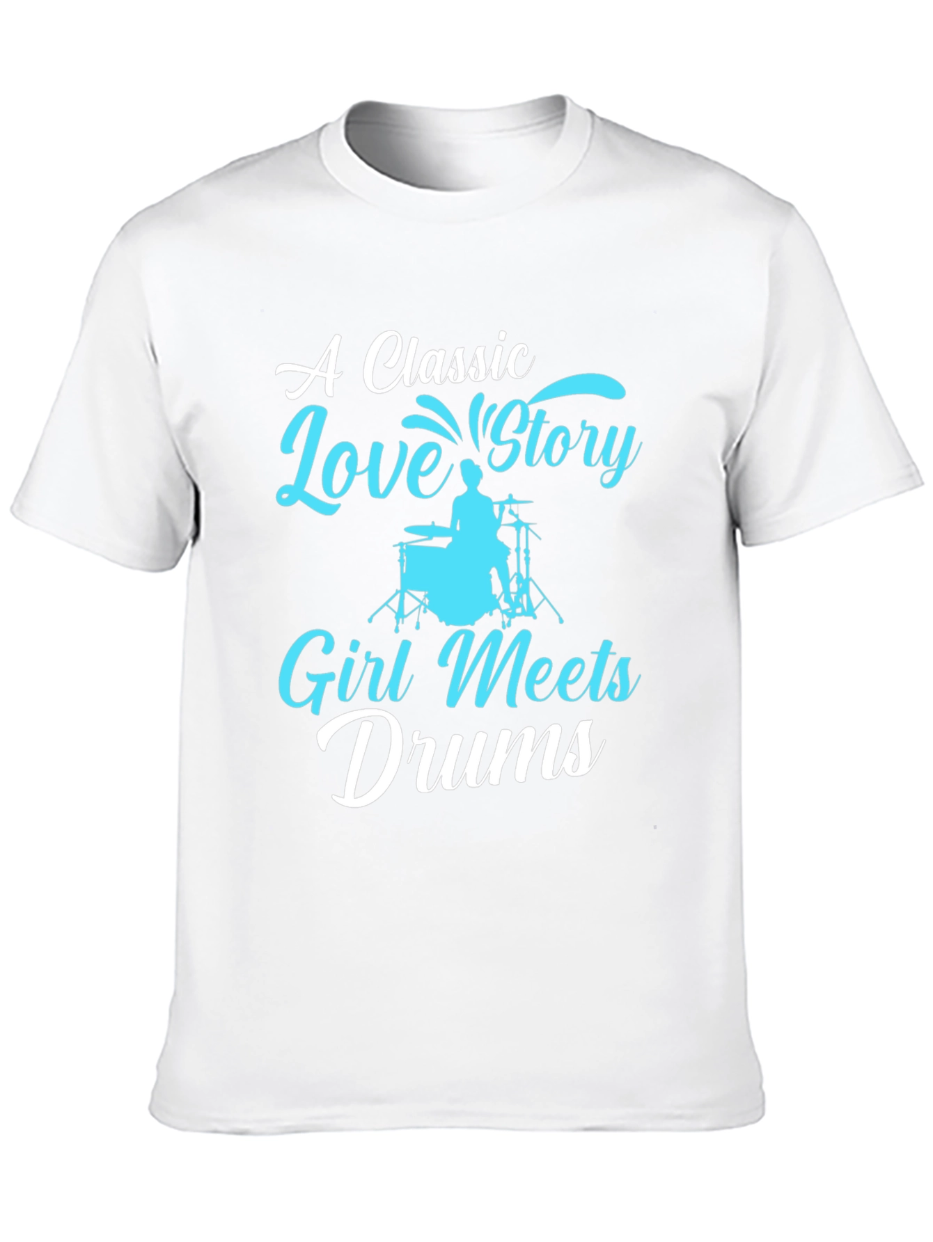 Classic Love Story Drummer Graphic Tee